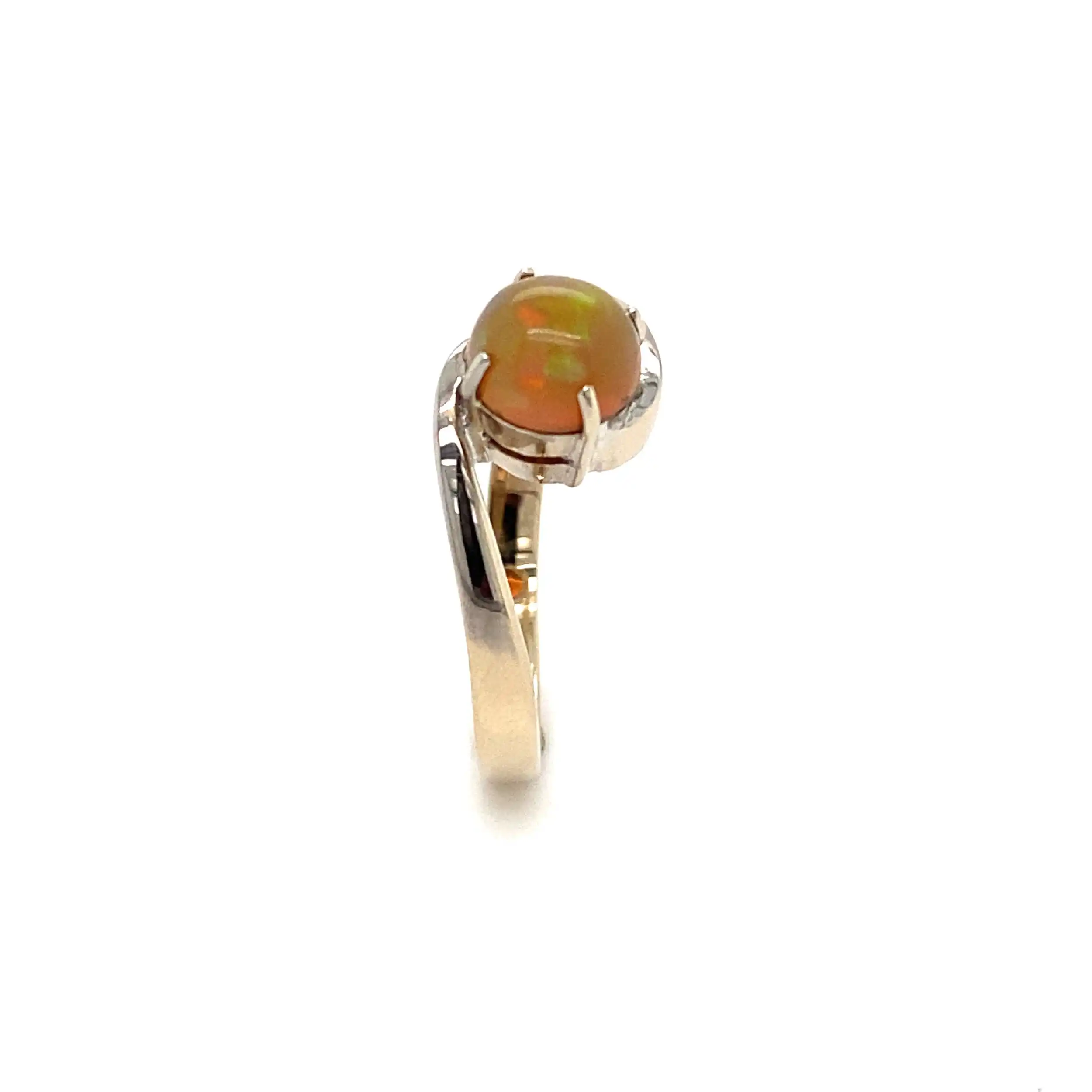 Ring Bicolor mit Farbstein Ring Bicolor mit Farbstein