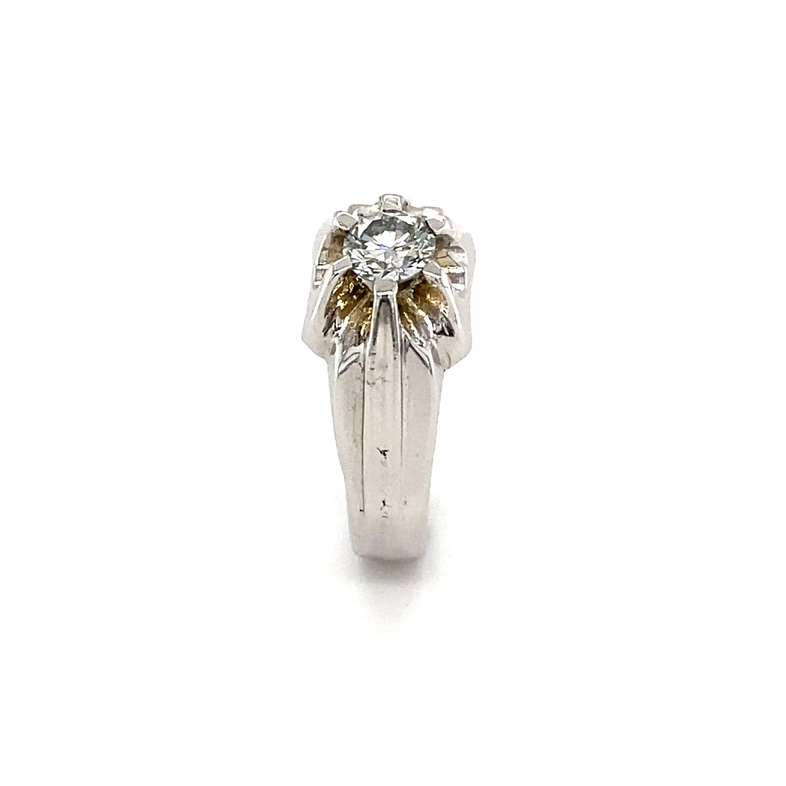 Ring Weißgold mit Brillant Ring Weißgold mit Brillant