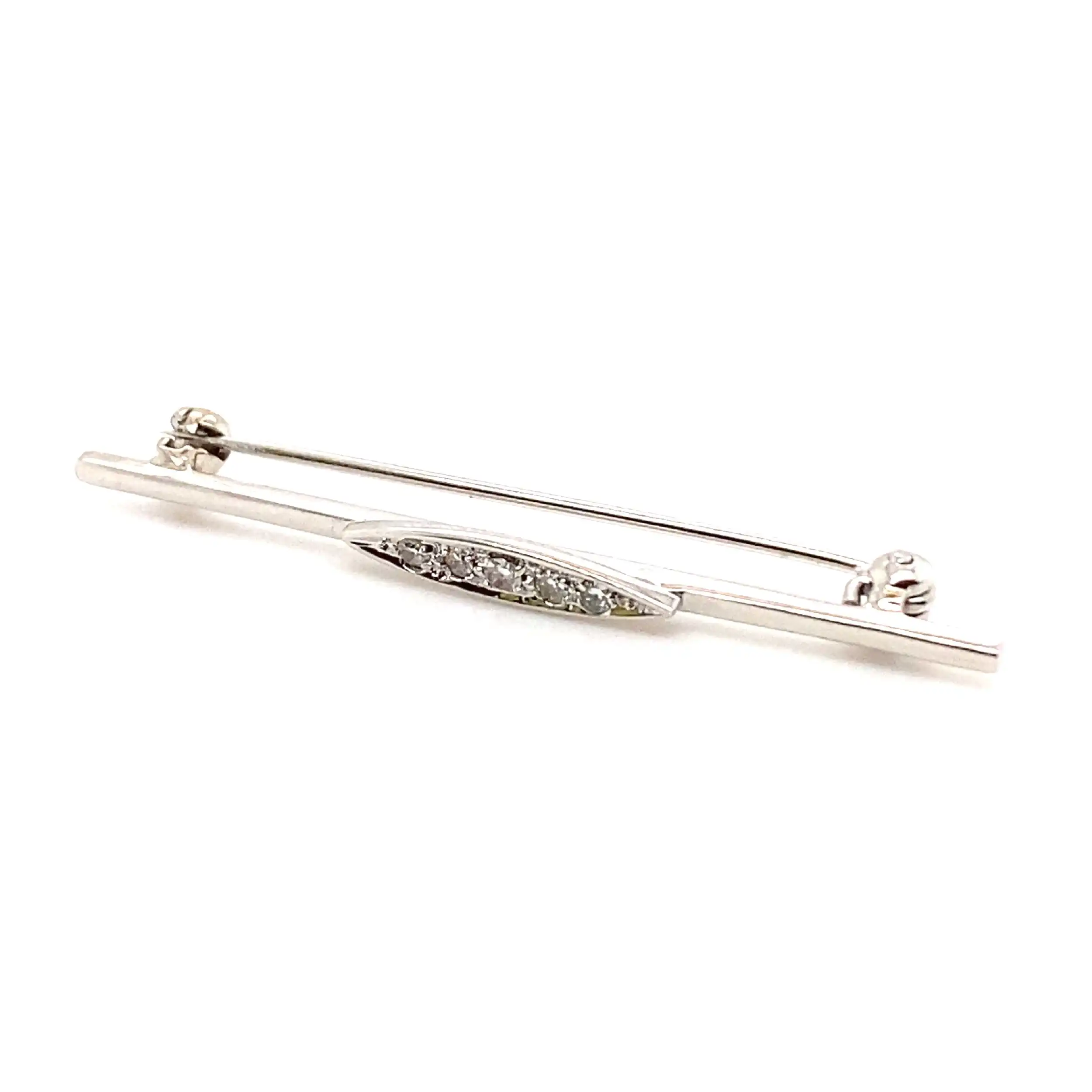 Nadel Weißgold mit Diamanten