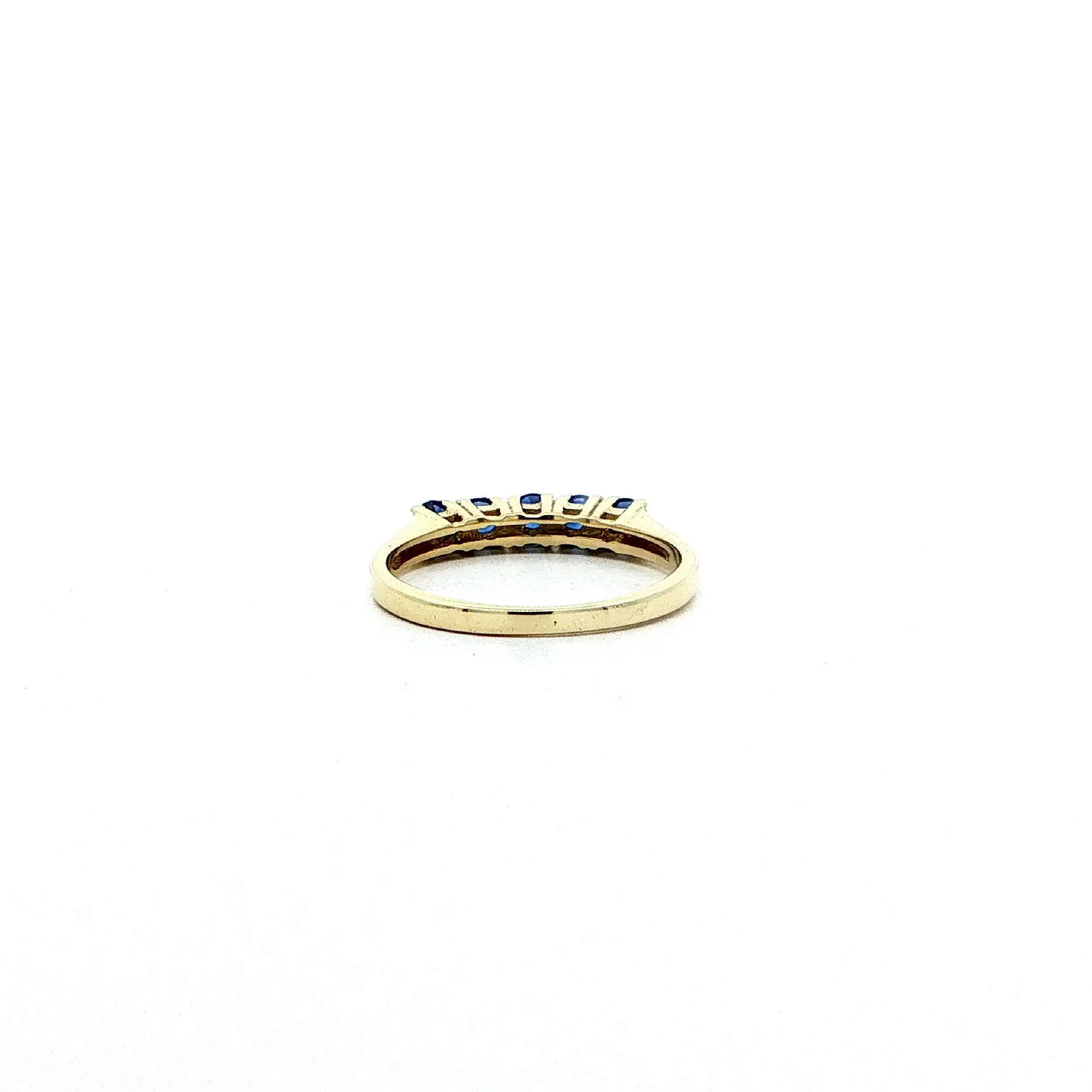 Ring Gelbgold mit blauen Farbsteinen