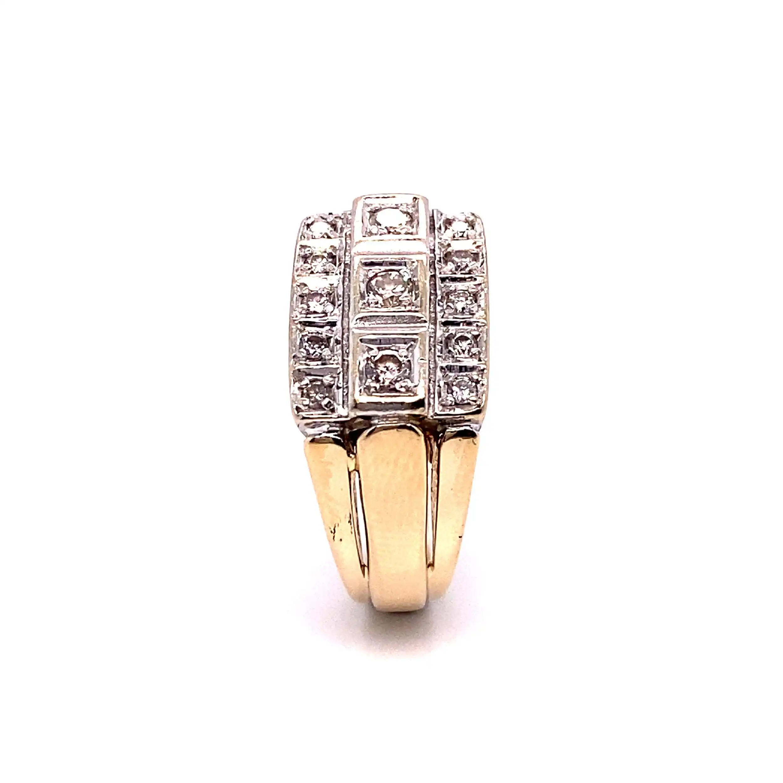 Ring bicolor mit Brillanten Ring bicolor mit Brillanten