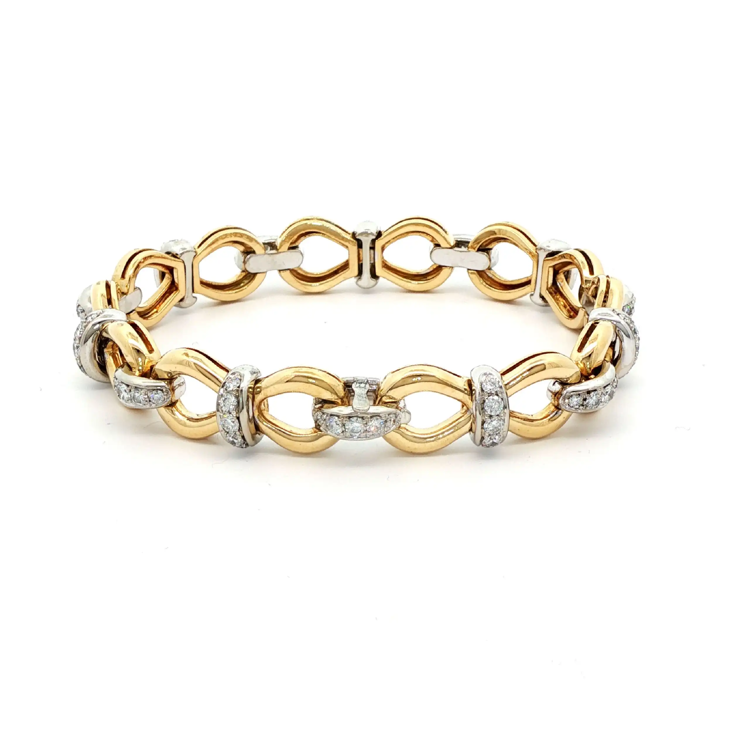 Armband Bicolor mit Brillanten Armband Bicolor mit Brillanten