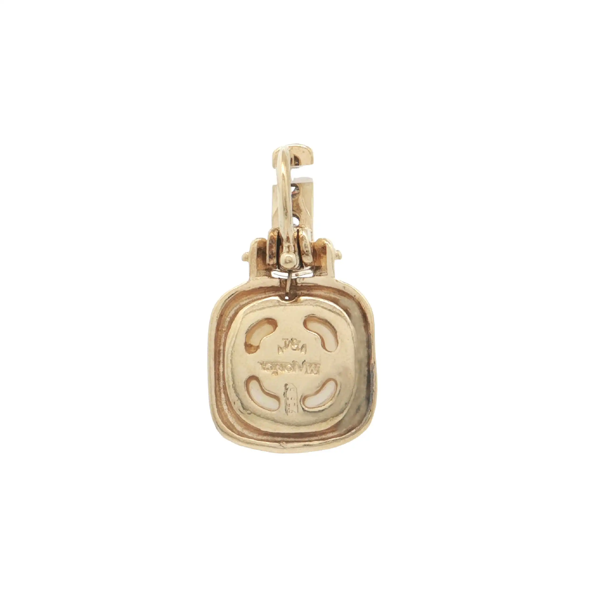 Anhänger/Clip Silber vergoldet mit Perle und Zirkonia Anhänger/Clip Silber vergoldet mit Perle und Zirkonia