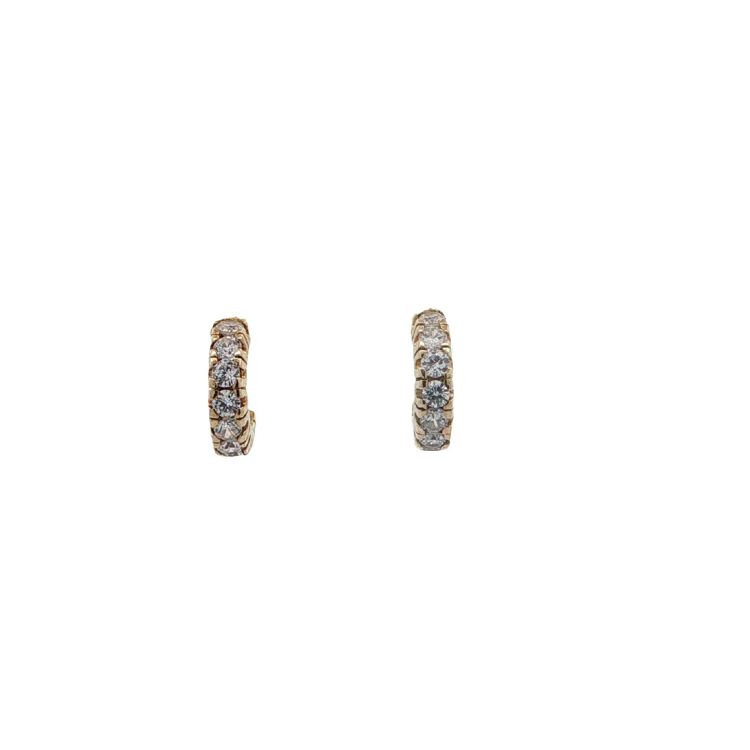 Ohrstecker Gelbgold mit Zirkonia
