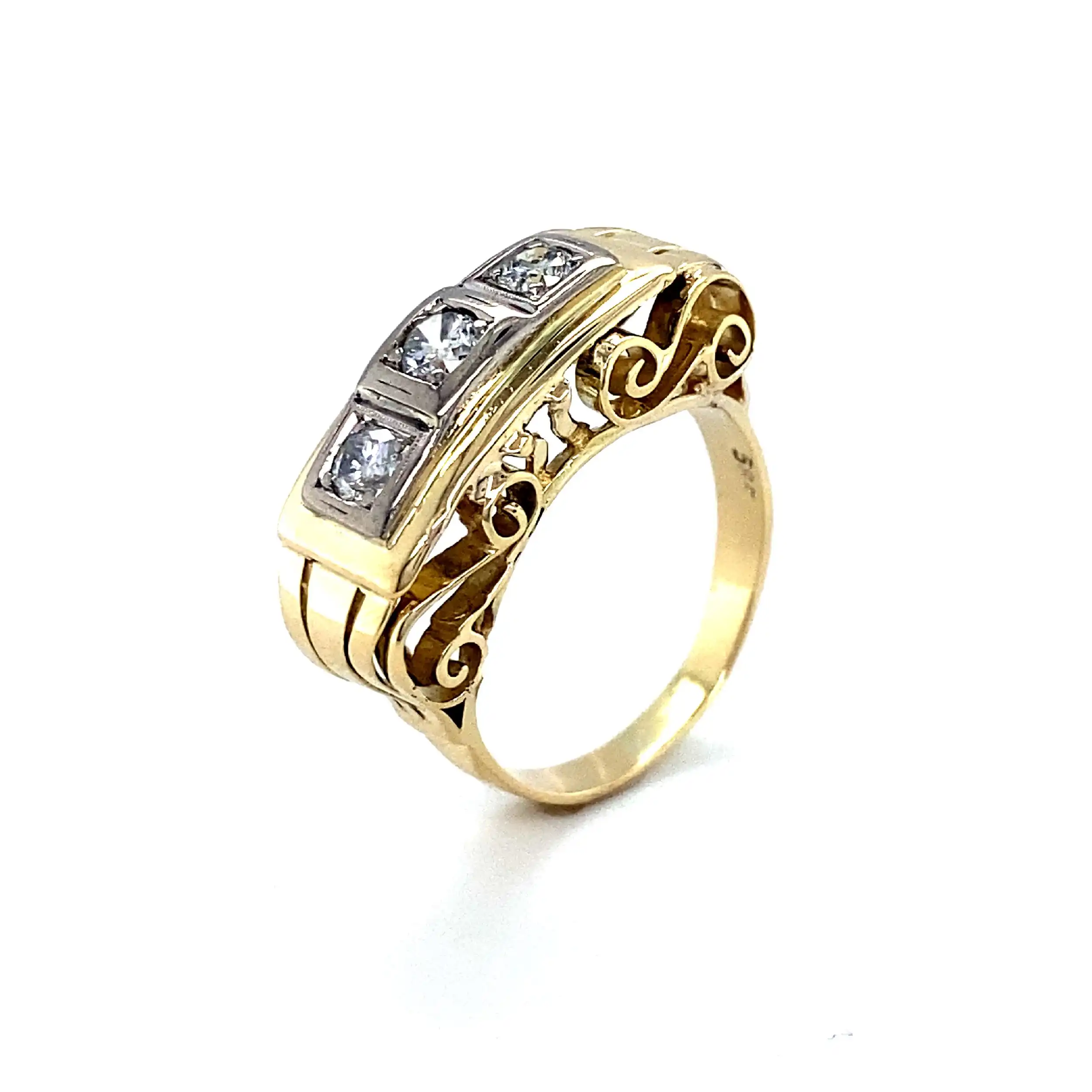 Ring Gelbgold mit Brillanten Ring Gelbgold mit Brillanten