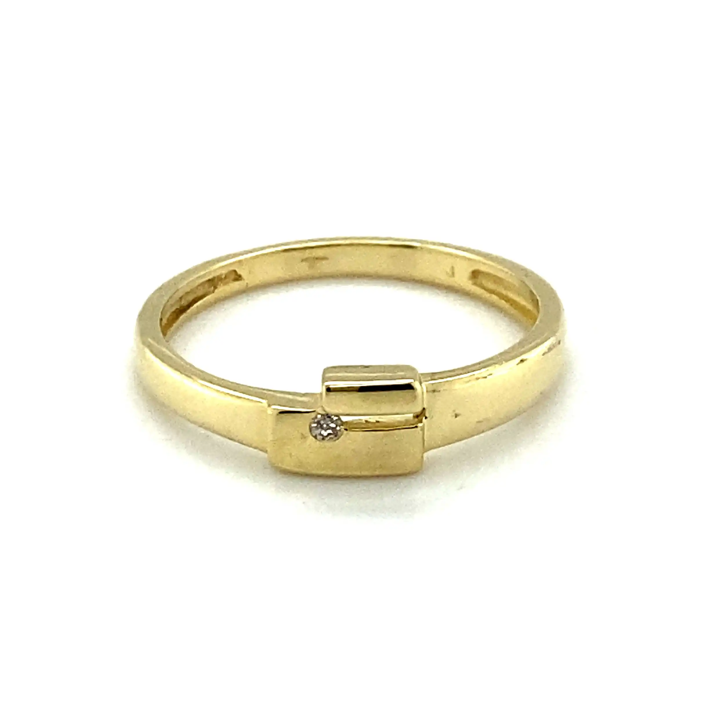 Ring Gelbgold mit Brillant Ring Gelbgold mit Brillant