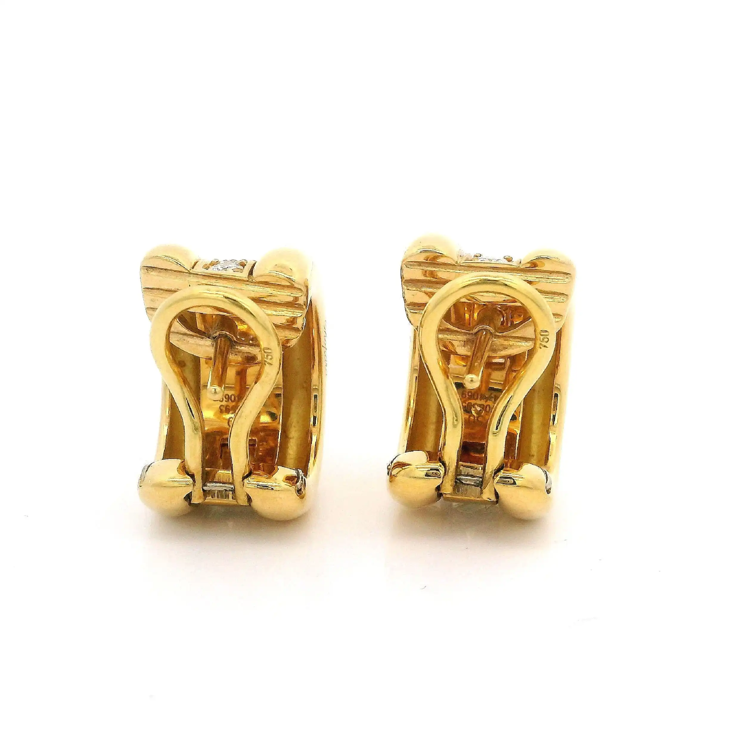 Paar Ohrstecker Gelbgold Chopard La Strada mit Brillanten mit Box und Papieren Paar Ohrstecker Gelbgold Chopard La Strada mit Brillanten mit Box und Papieren