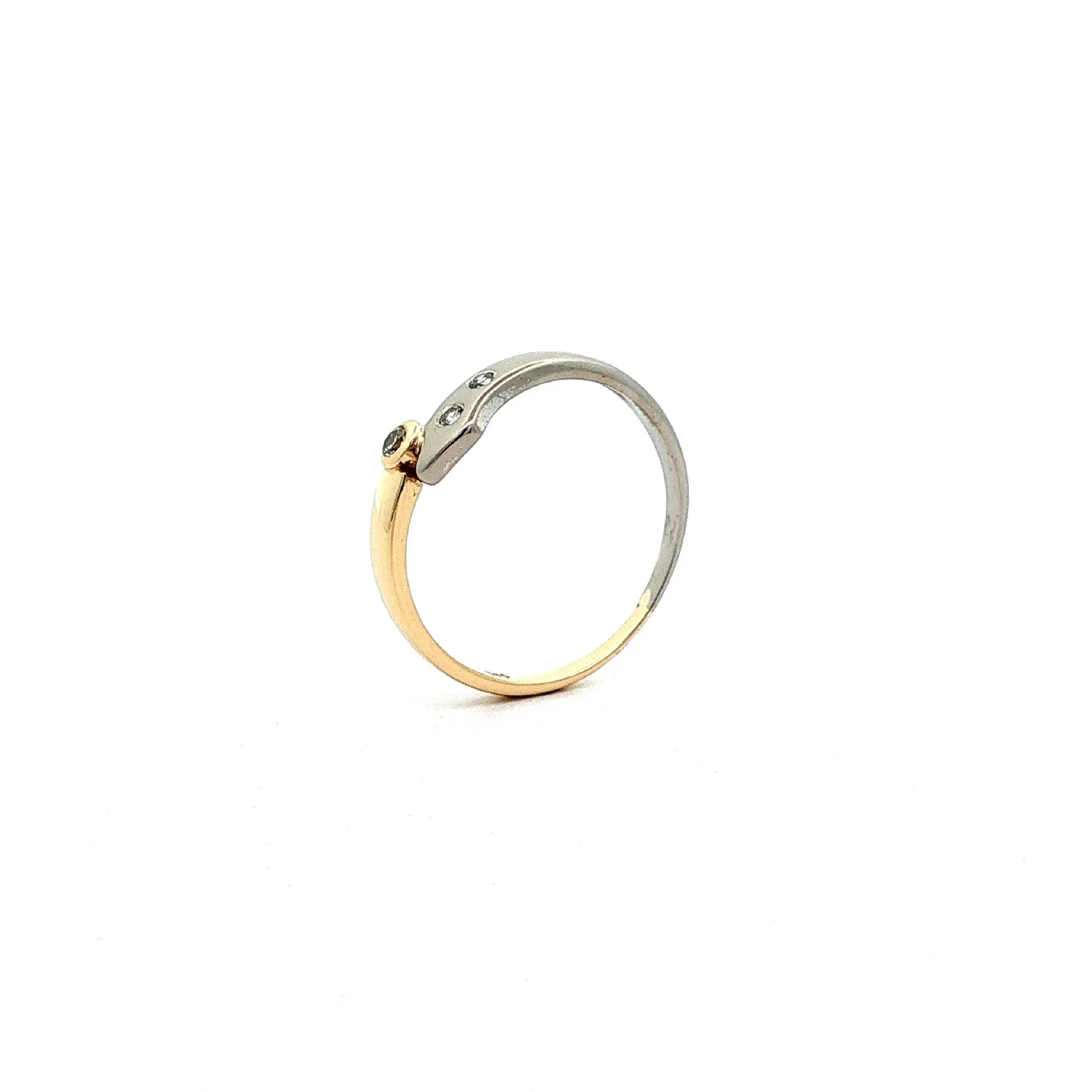 Ring Bicolor mit Brillanten