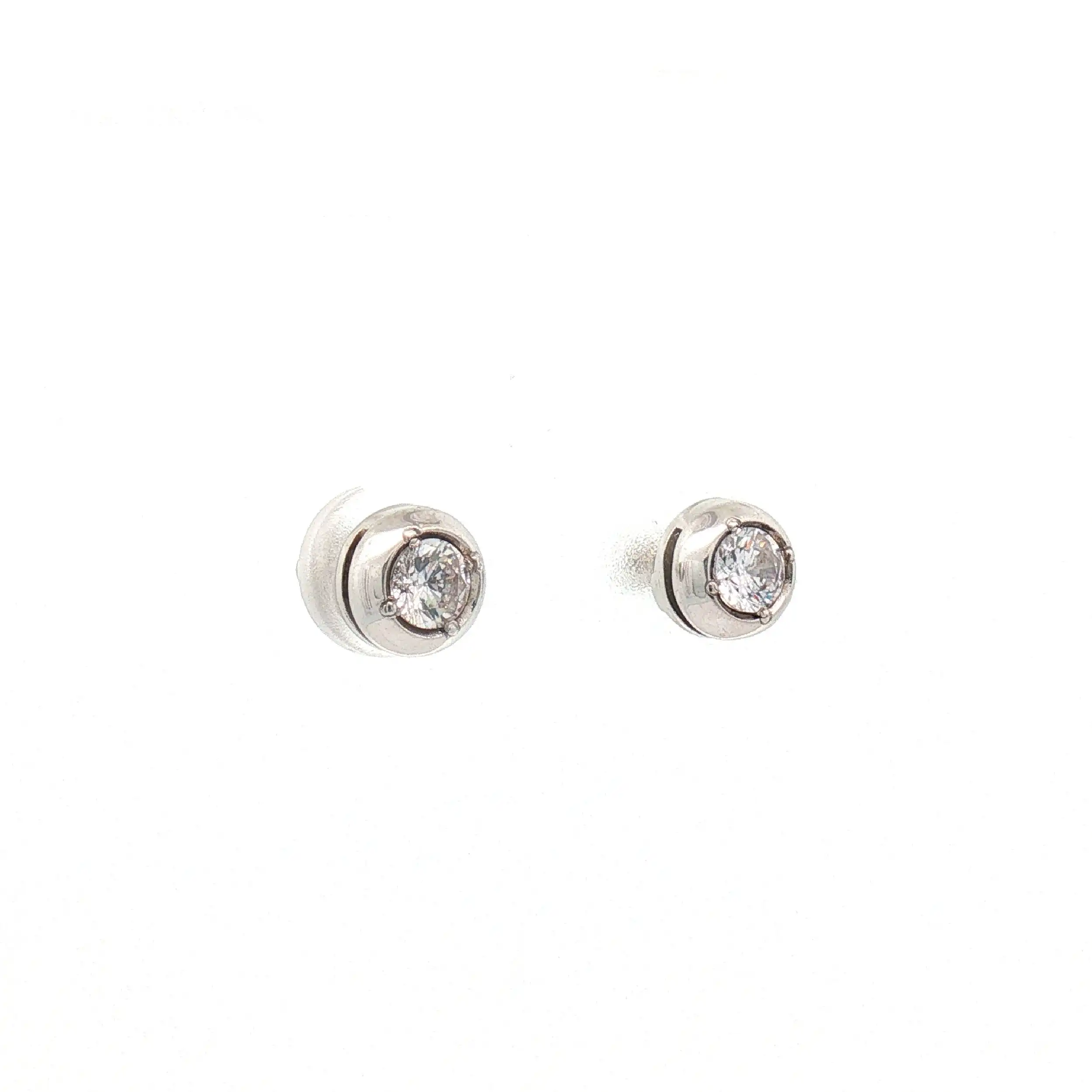 Ohrstecker Weißgold mit Zirkonia