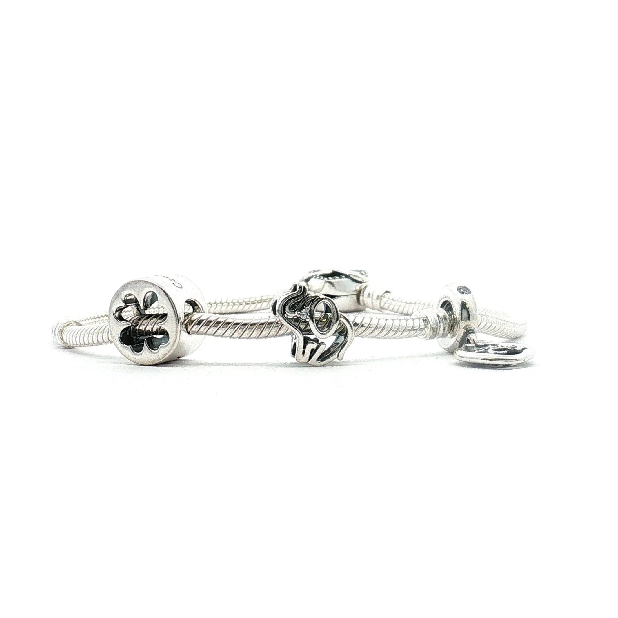 Armband Silber Pandora mit 3 Charms
