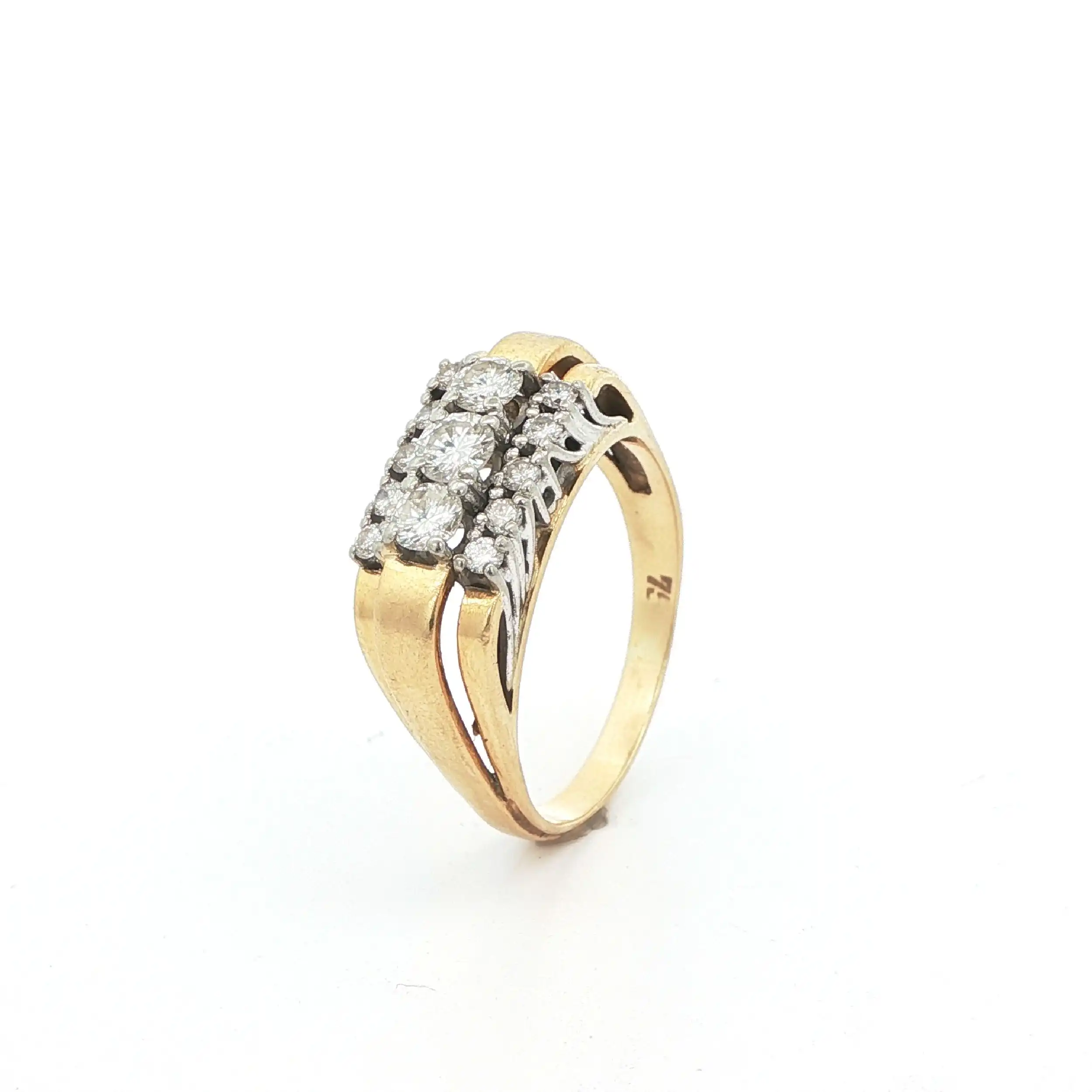 Ring Bicolor mit Brillanten
