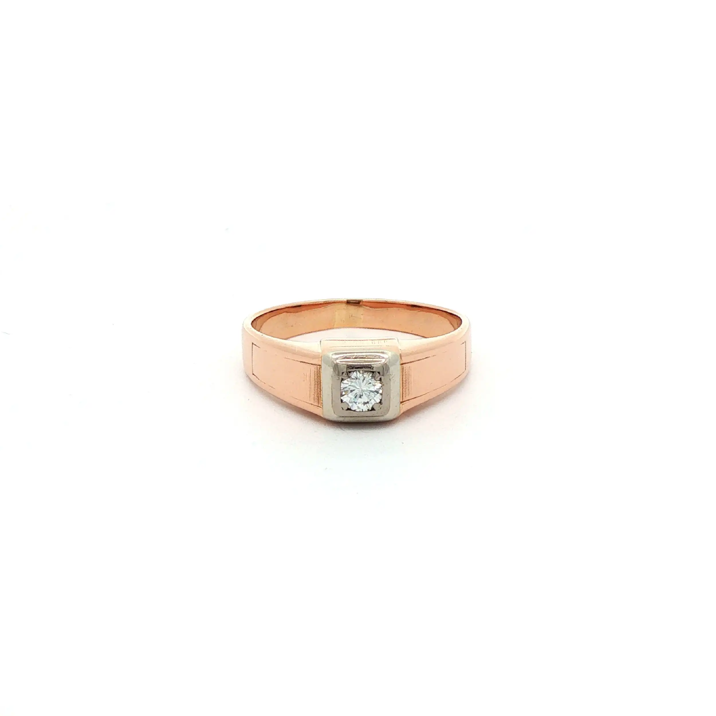 Ring Rotgold mit Brillanten