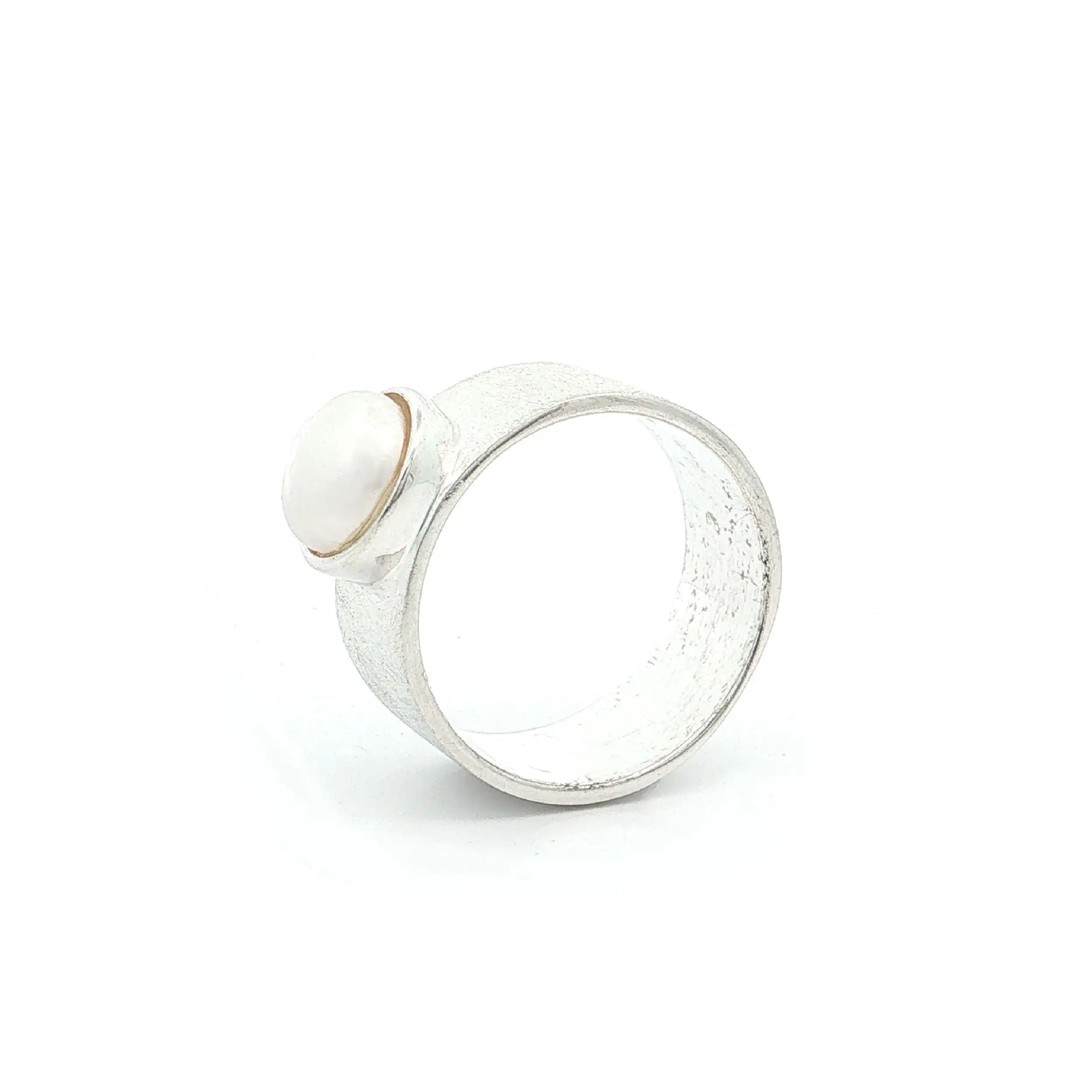 Ring Silber mit Perle Ring Silber mit Perle