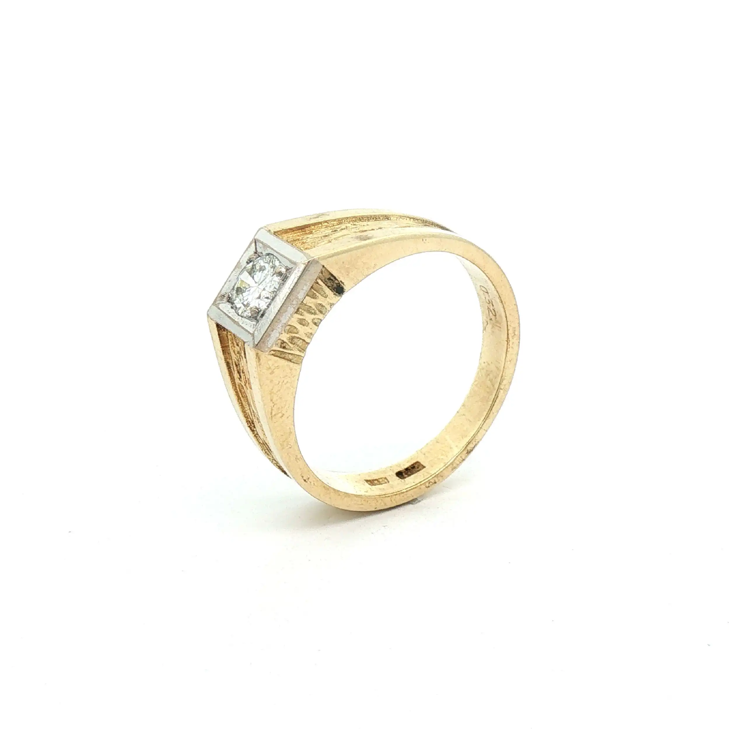 Ring Bicolor mit Brillant Ring Bicolor mit Brillant