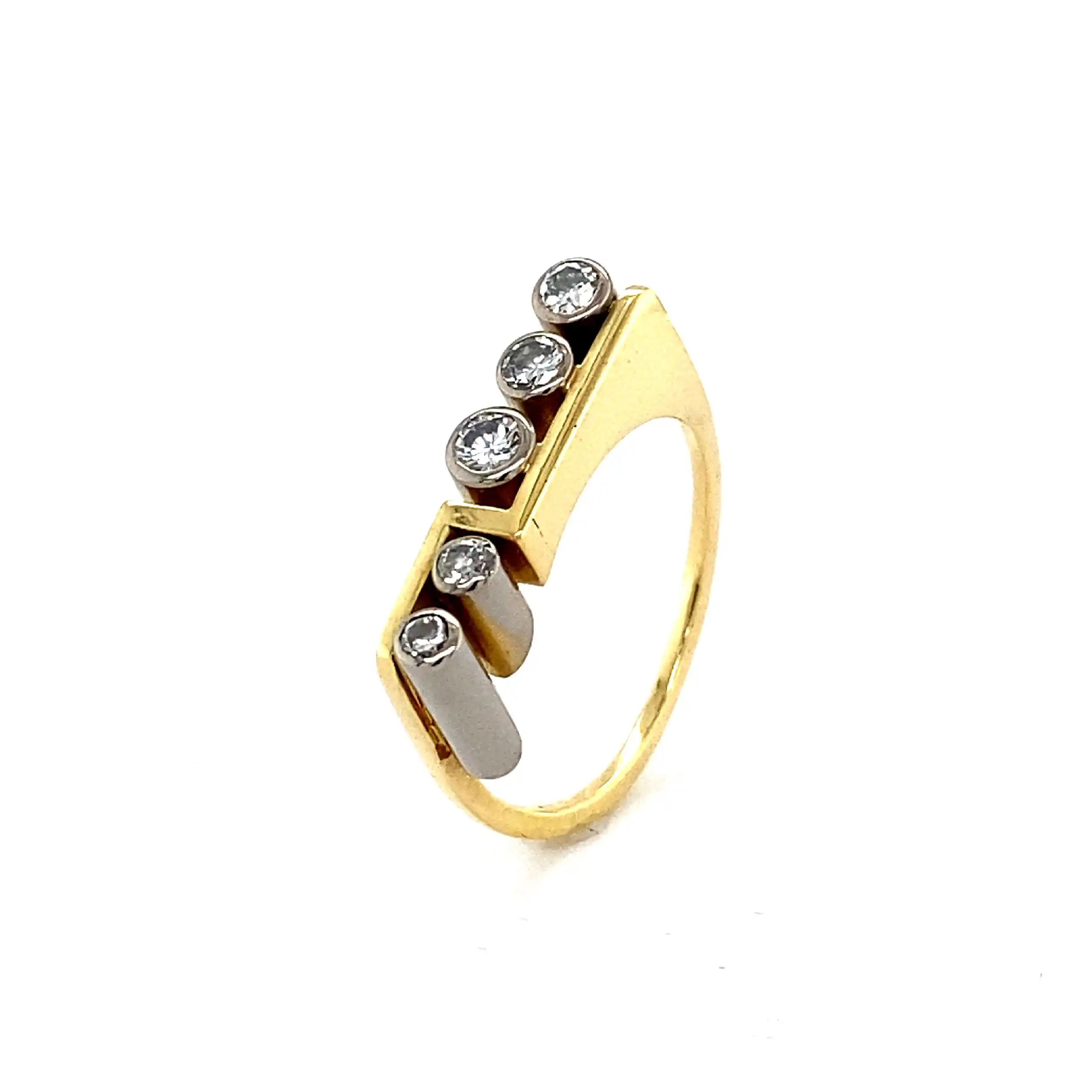 Ring Bicolor mit Brillanten Ring Bicolor mit Brillanten
