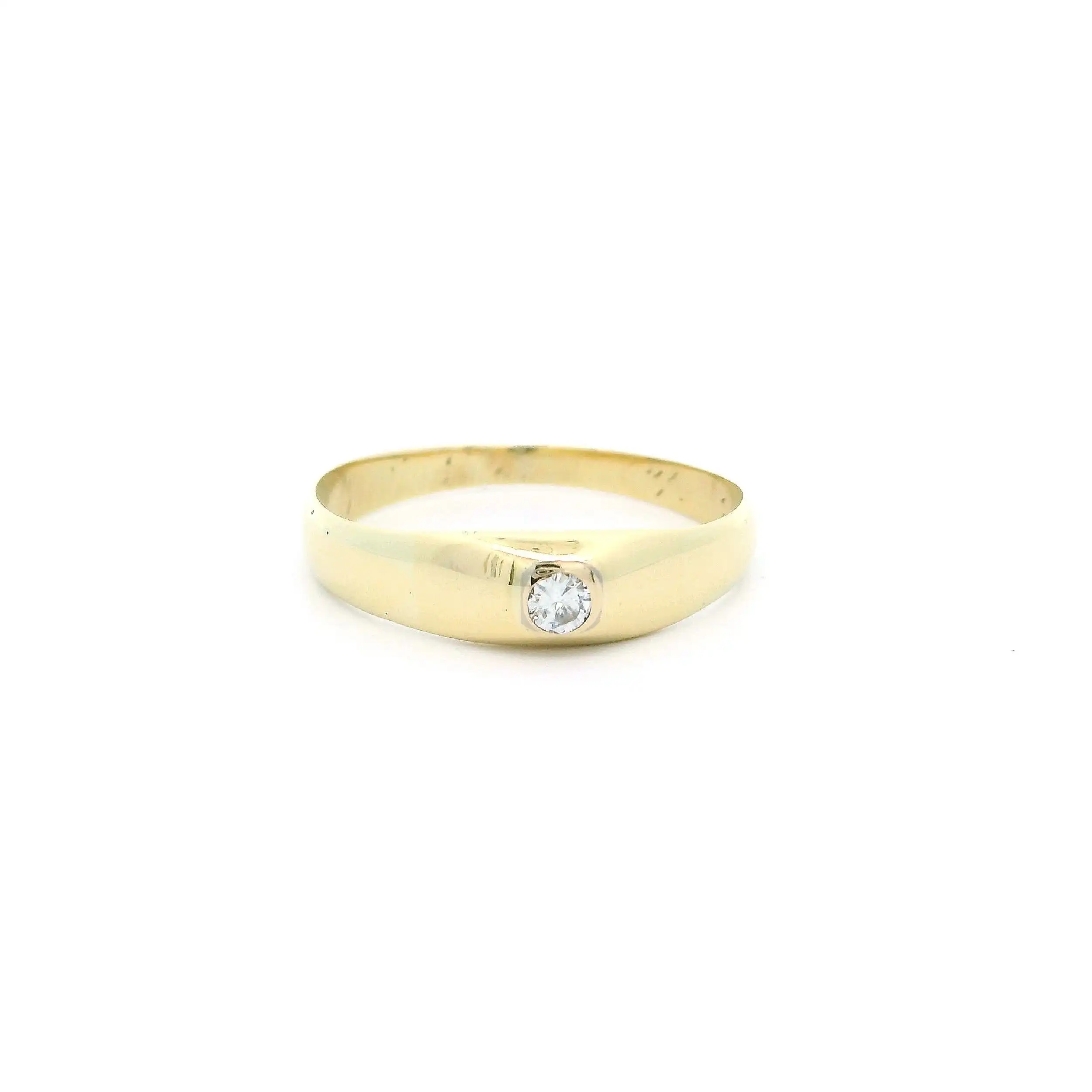 Ring Gelbgold mit Brillant