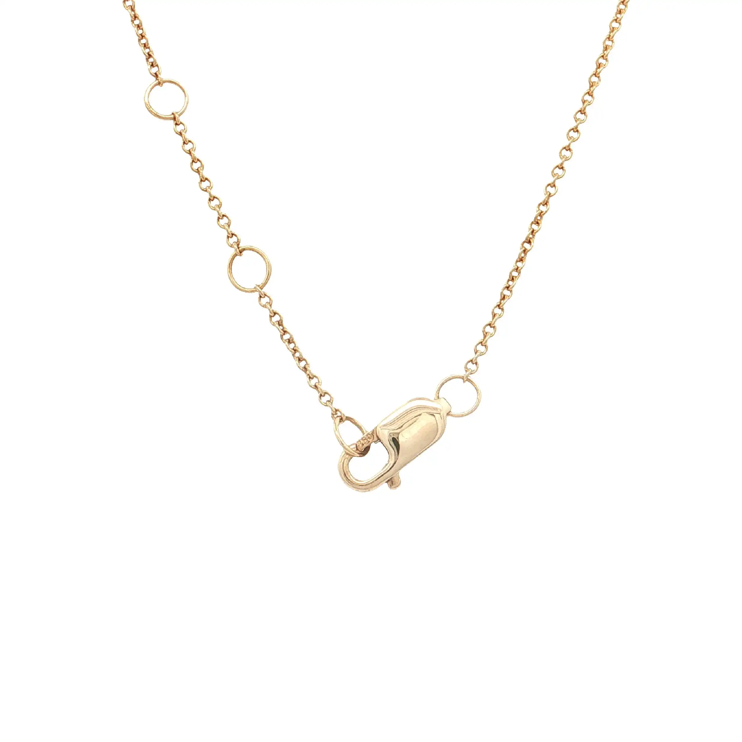 Ankercollier Gelbgold mit Brillanten