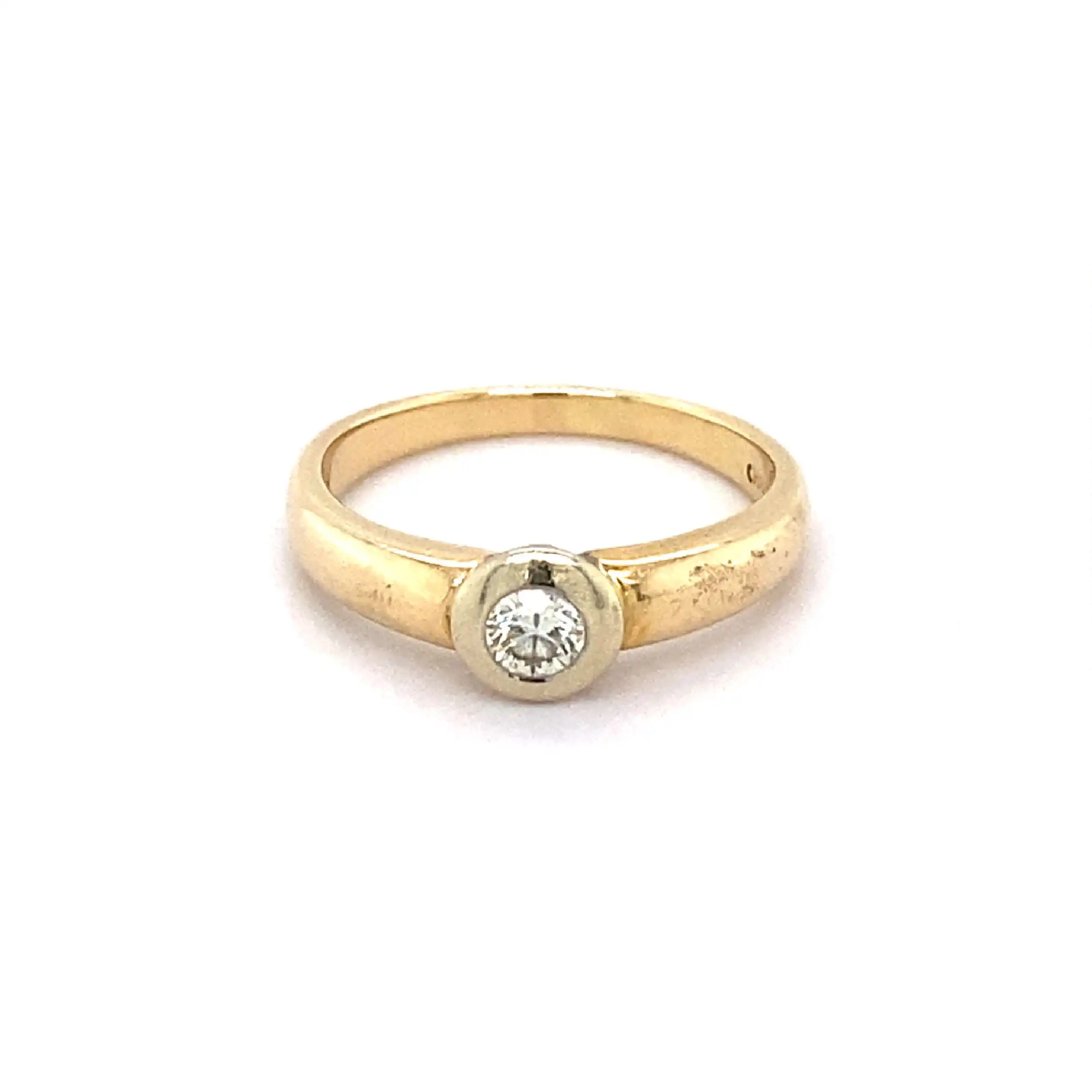 Ring Bicolor mit Brillant Ring Bicolor mit Brillant