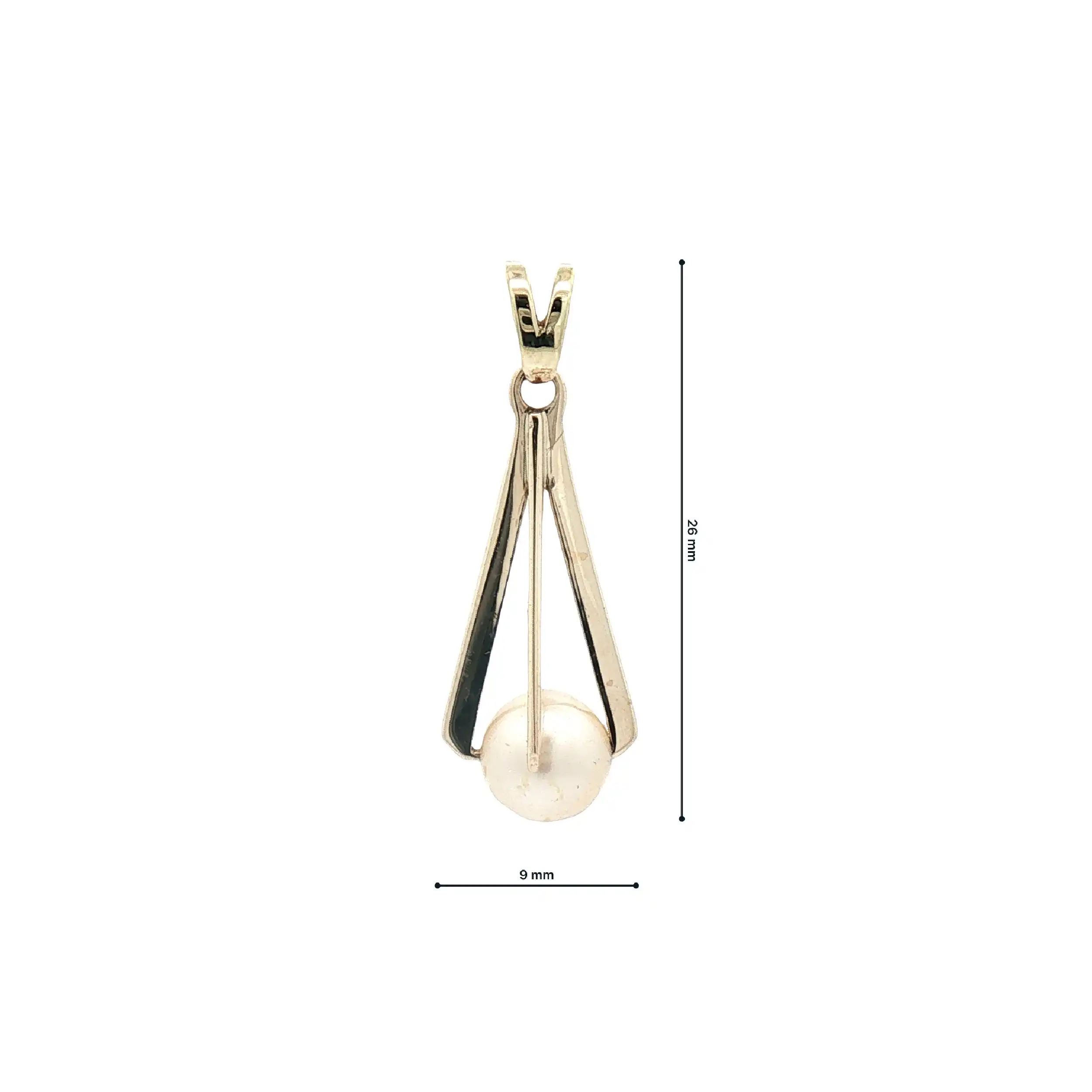 Anhänger Gelbgold mit Perle