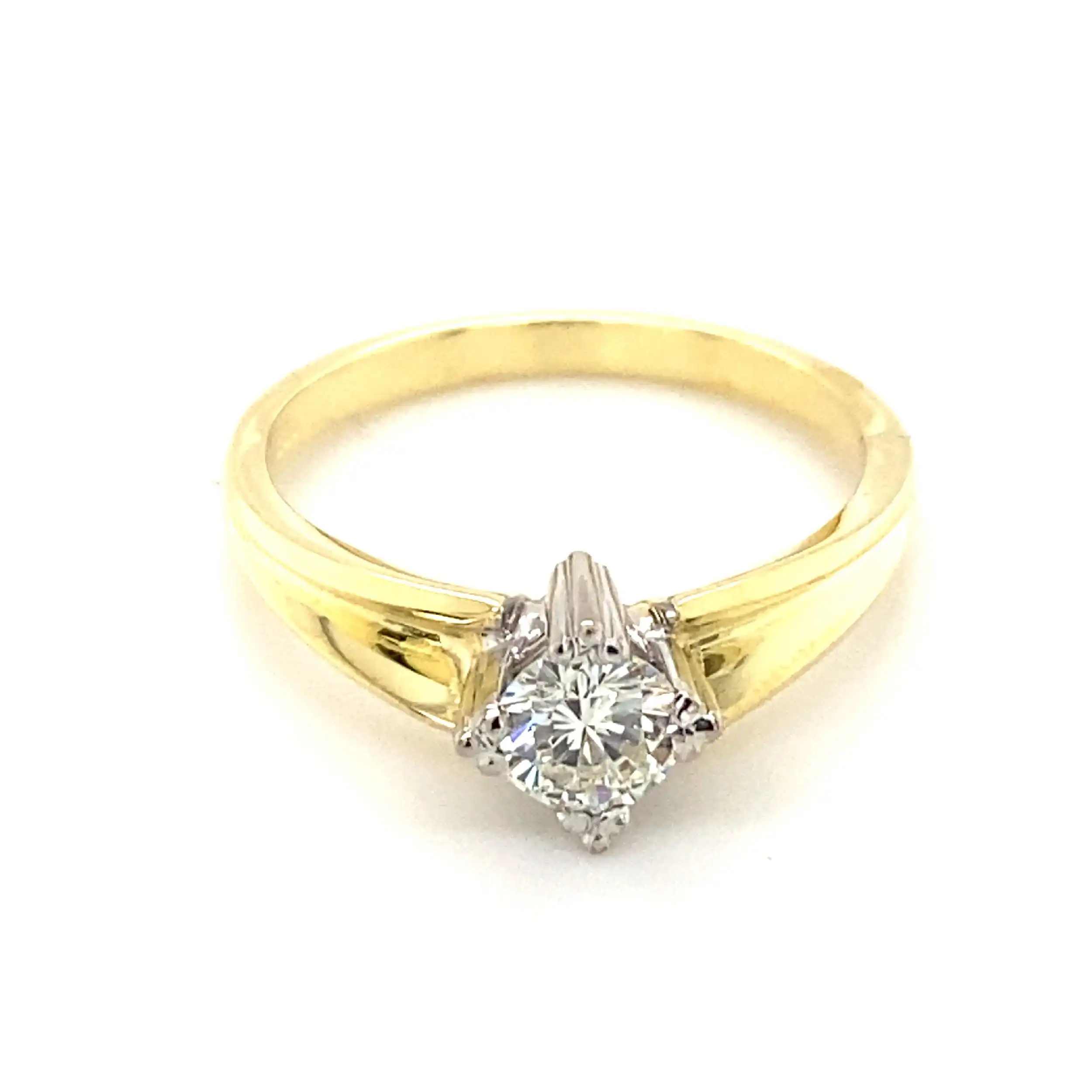 Solitärring Gelbgold mit Brillant Solitärring Gelbgold mit Brillant