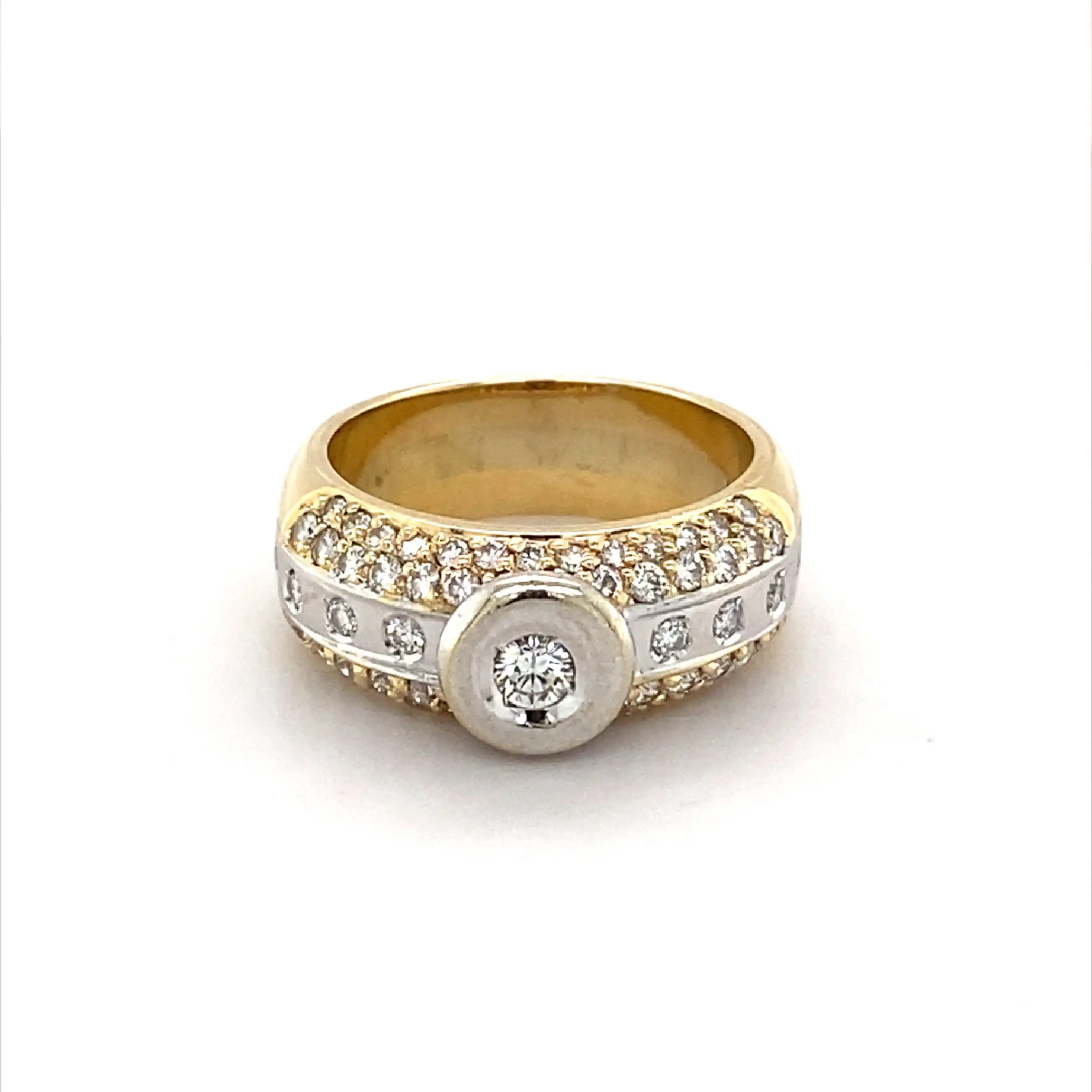 Ring Bicolor mit Brillanten Ring Bicolor mit Brillanten