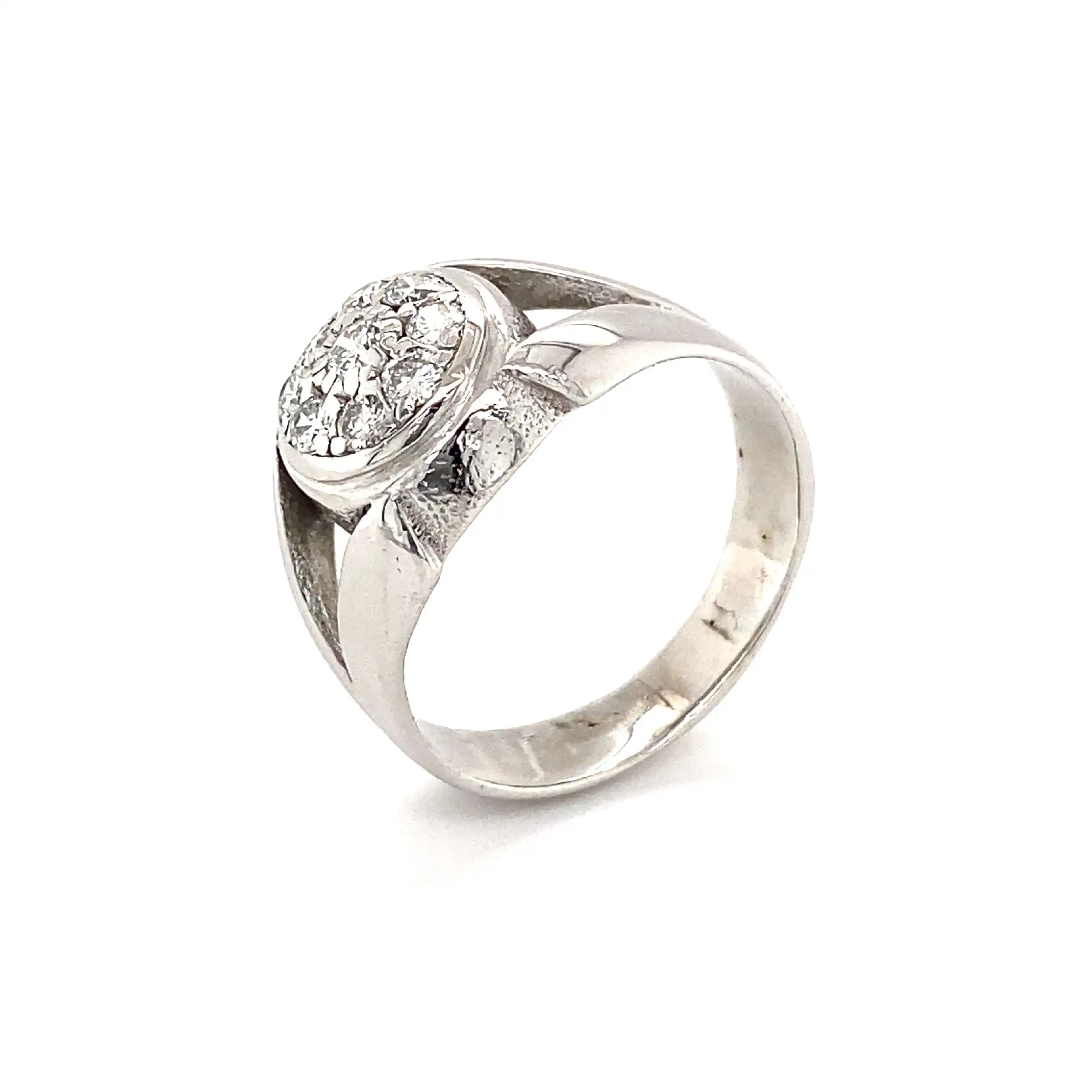 Ring Weißgold mit Brillanten Ring Weißgold mit Brillanten