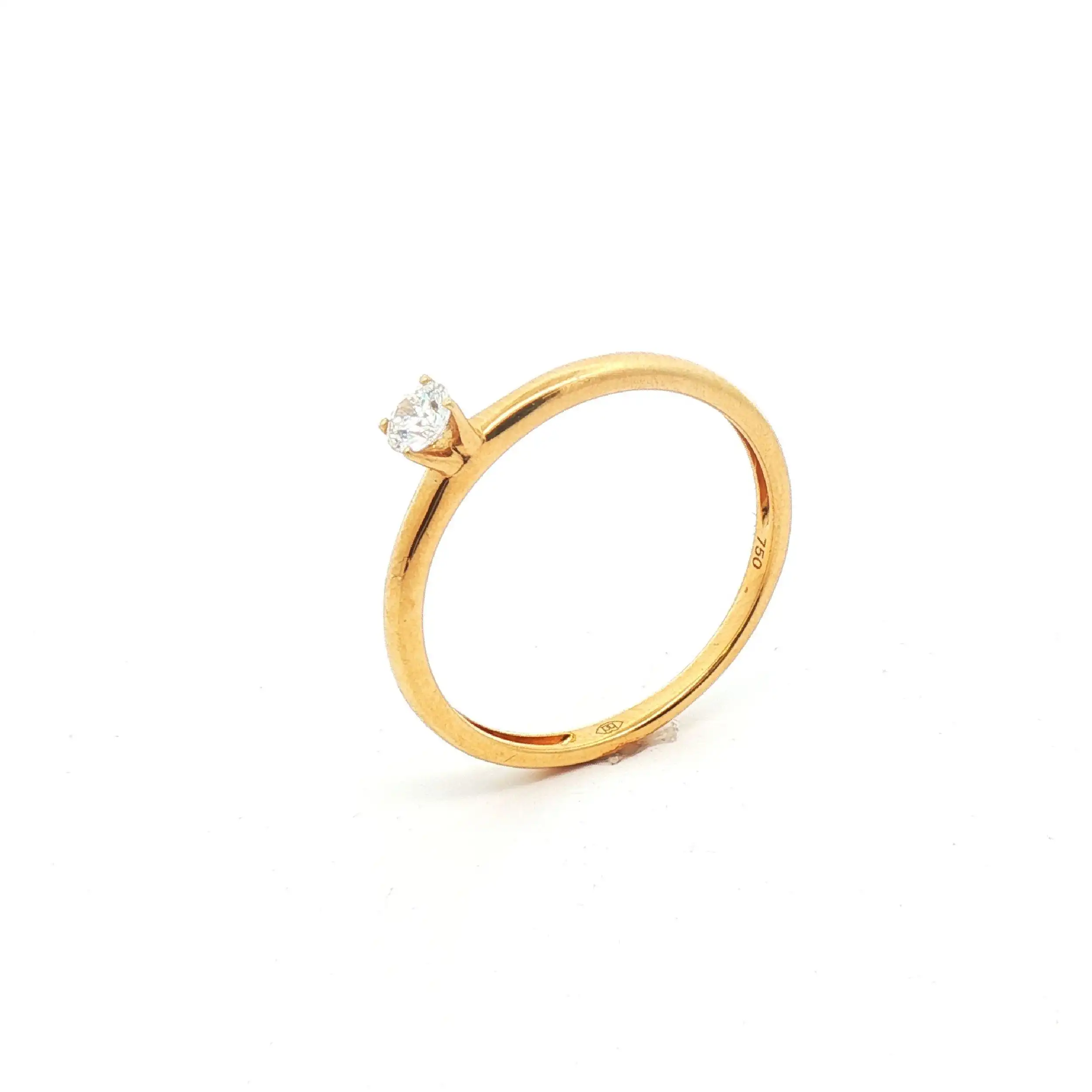 Solitärring Gelbgold mit Brillant 0,20ct Solitärring Gelbgold mit Brillant 0,20ct