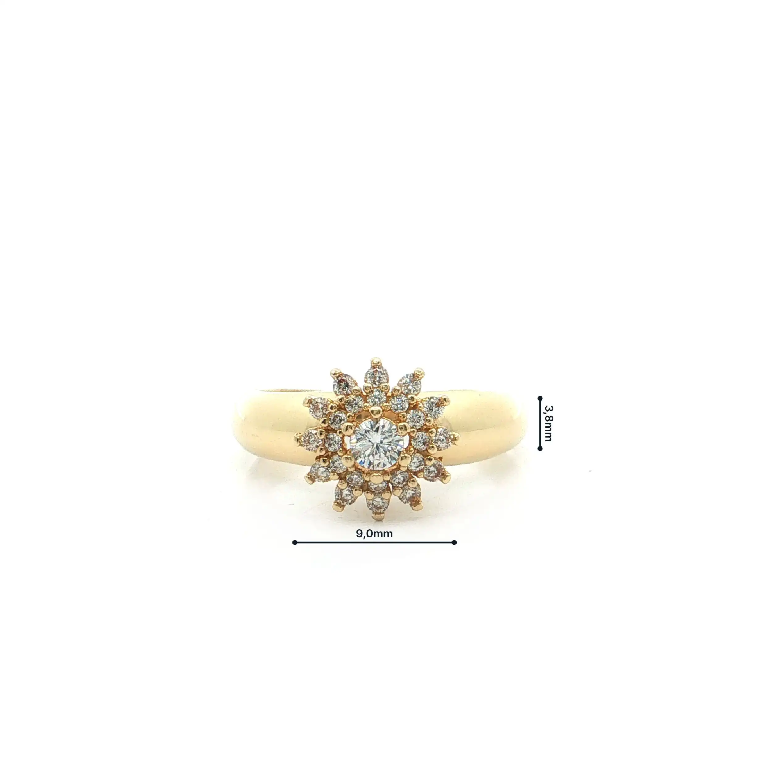 Ring Gelbgold mit Zirkonia
