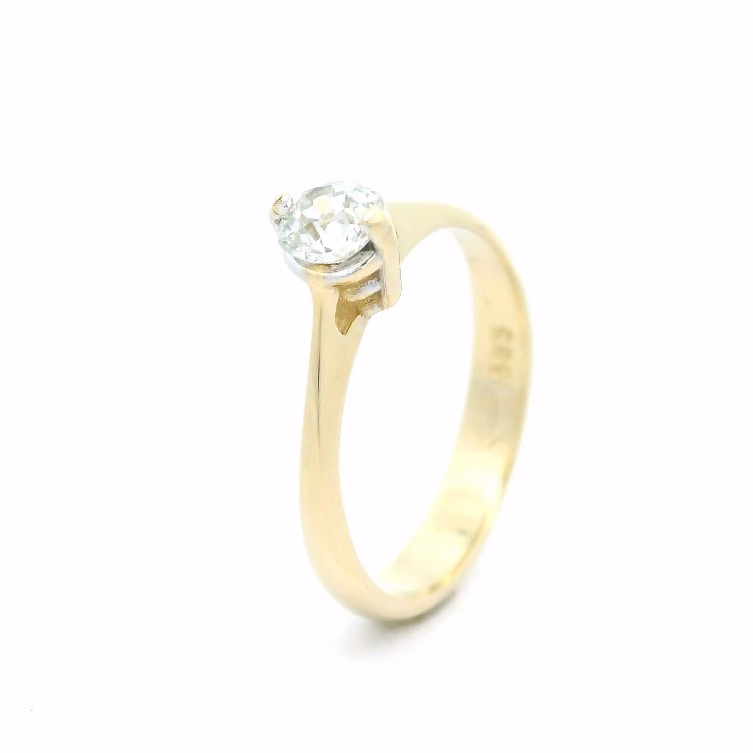 Ring Gelbgold mit Diamant Altschliff