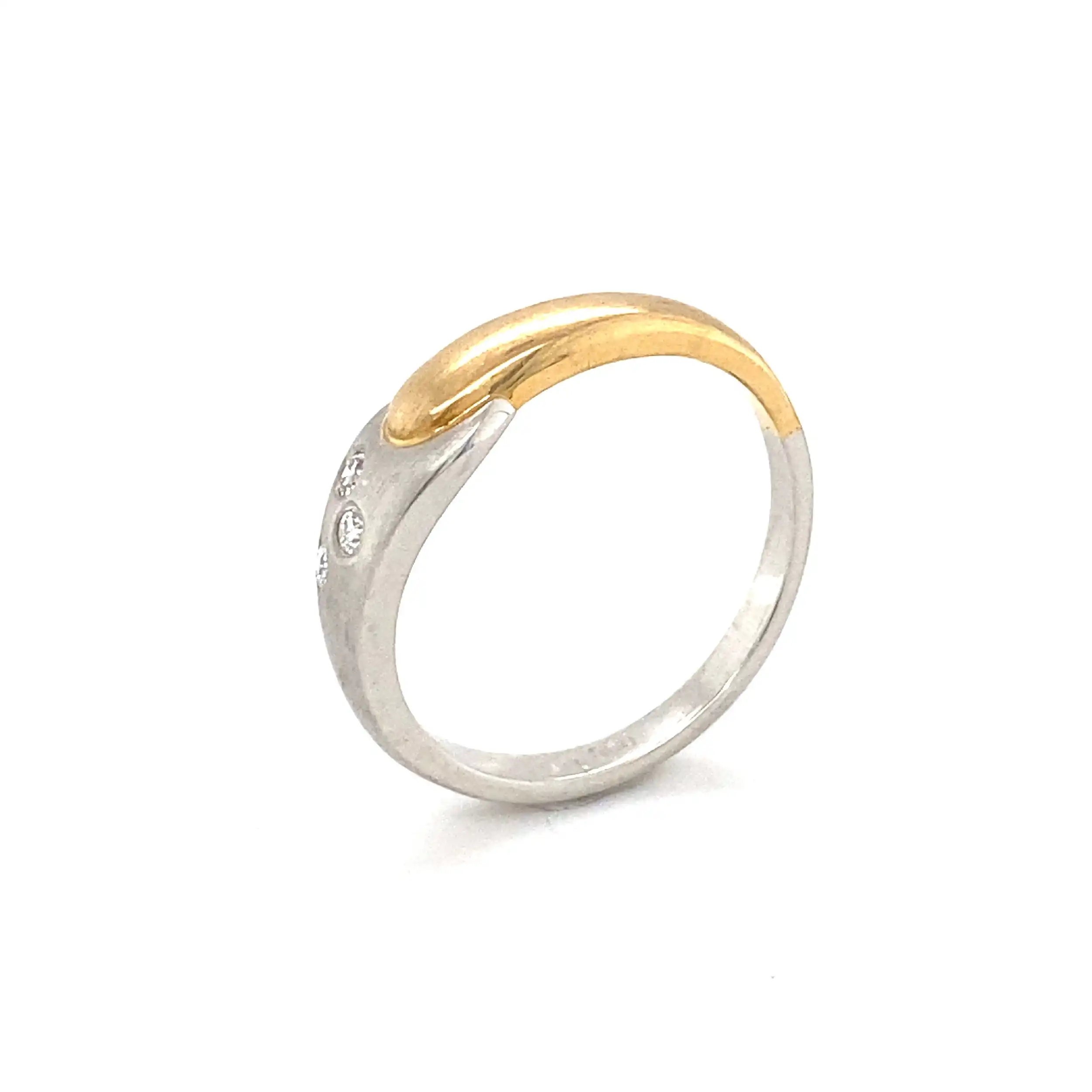 Ring Platin/Gelbgold mit Brillanten Ring Platin/Gelbgold mit Brillanten