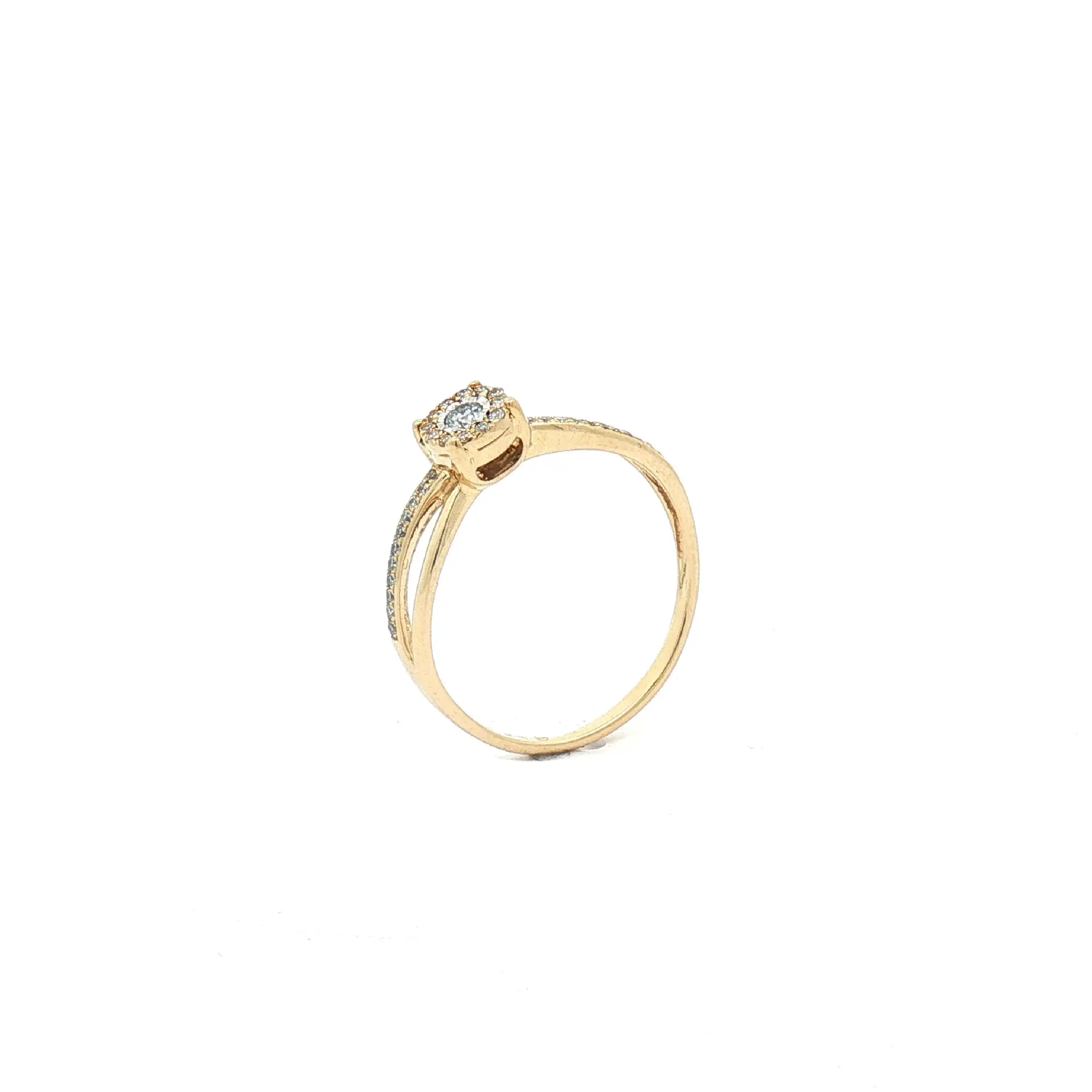 Ring Gelbgold mit Brillanten