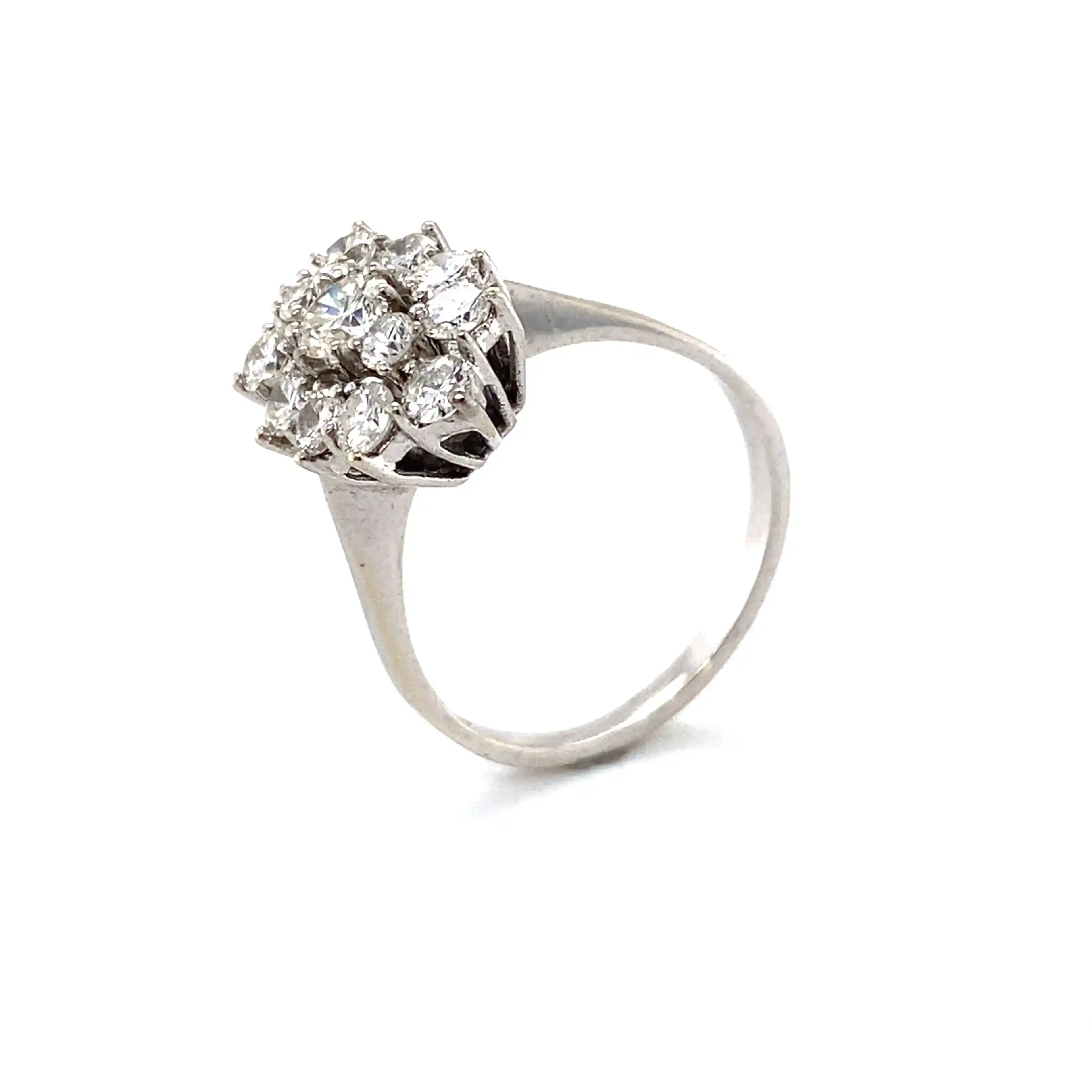Ring Weißgold mit Brillanten Ring Weißgold mit Brillanten