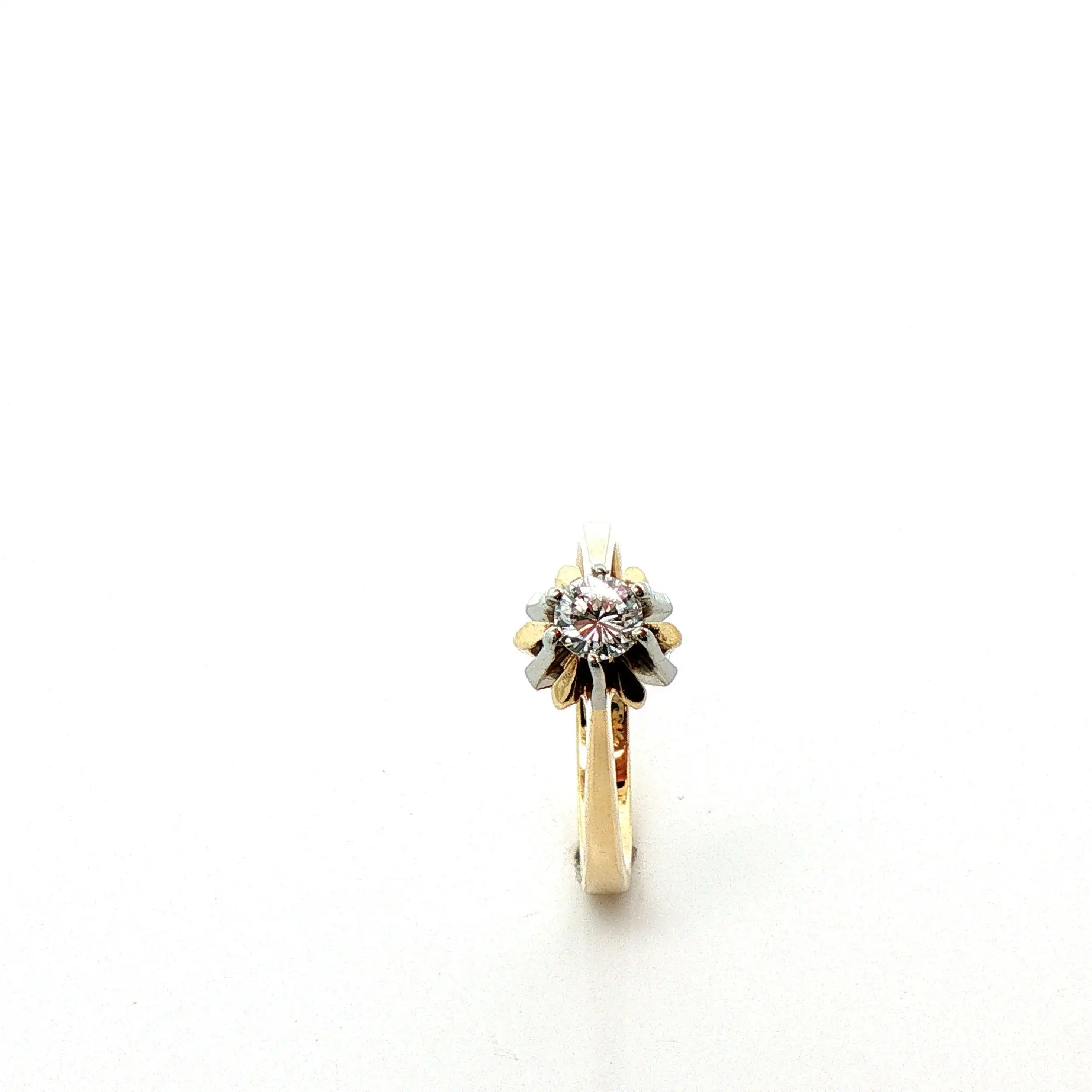 Ring Bicolor mit Brillant