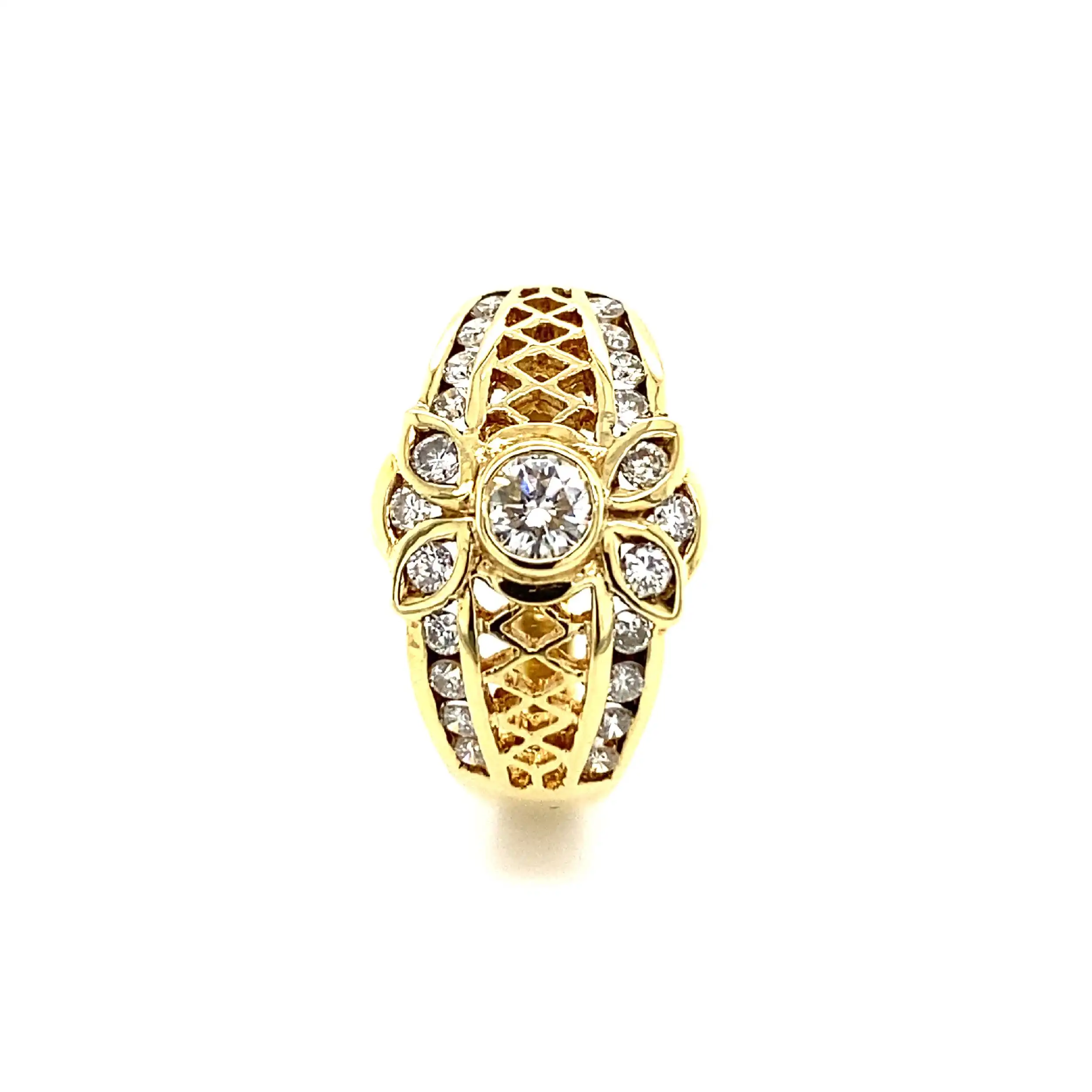 Ring Gelbgold mit Brillanten