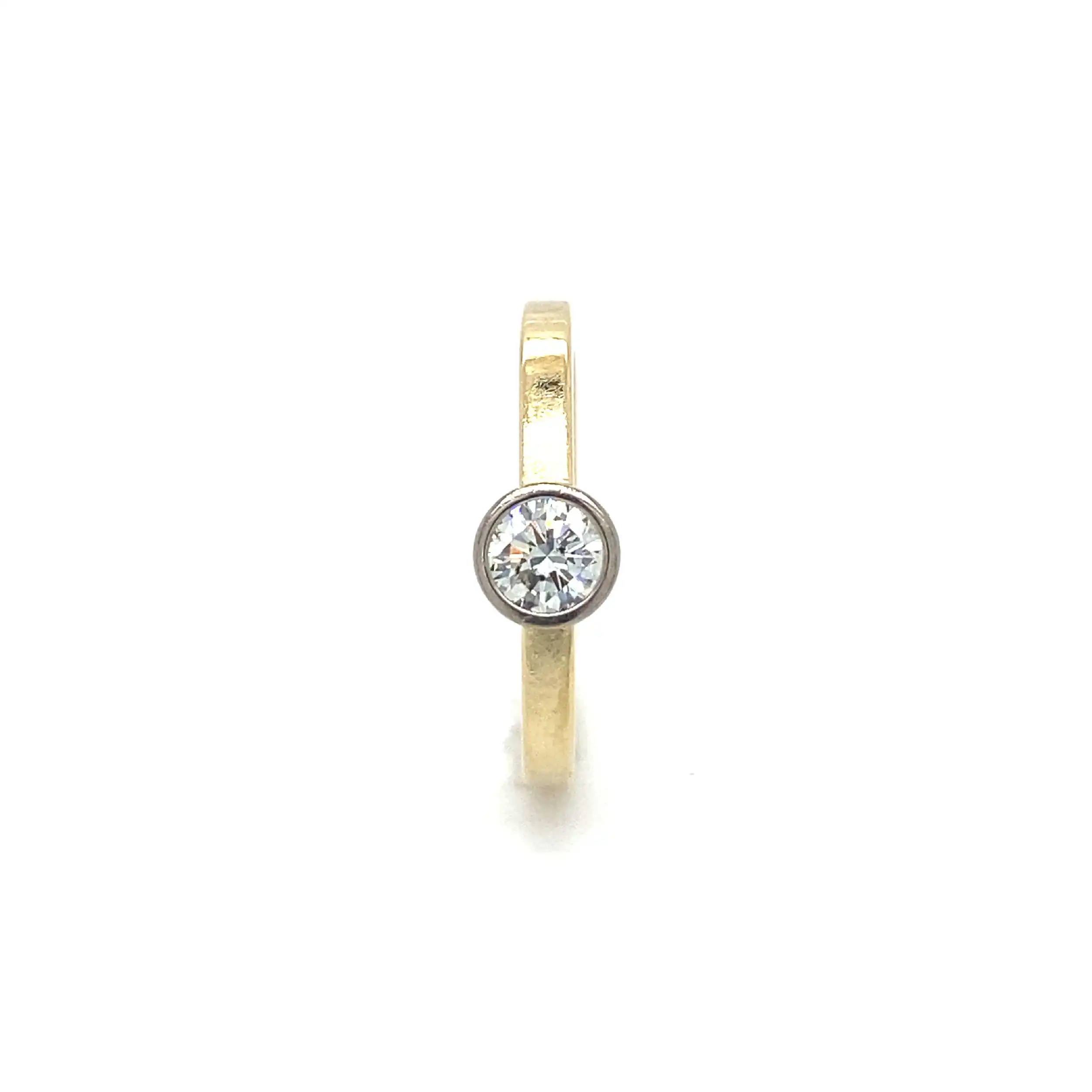 Ring Bicolor mit Brillant