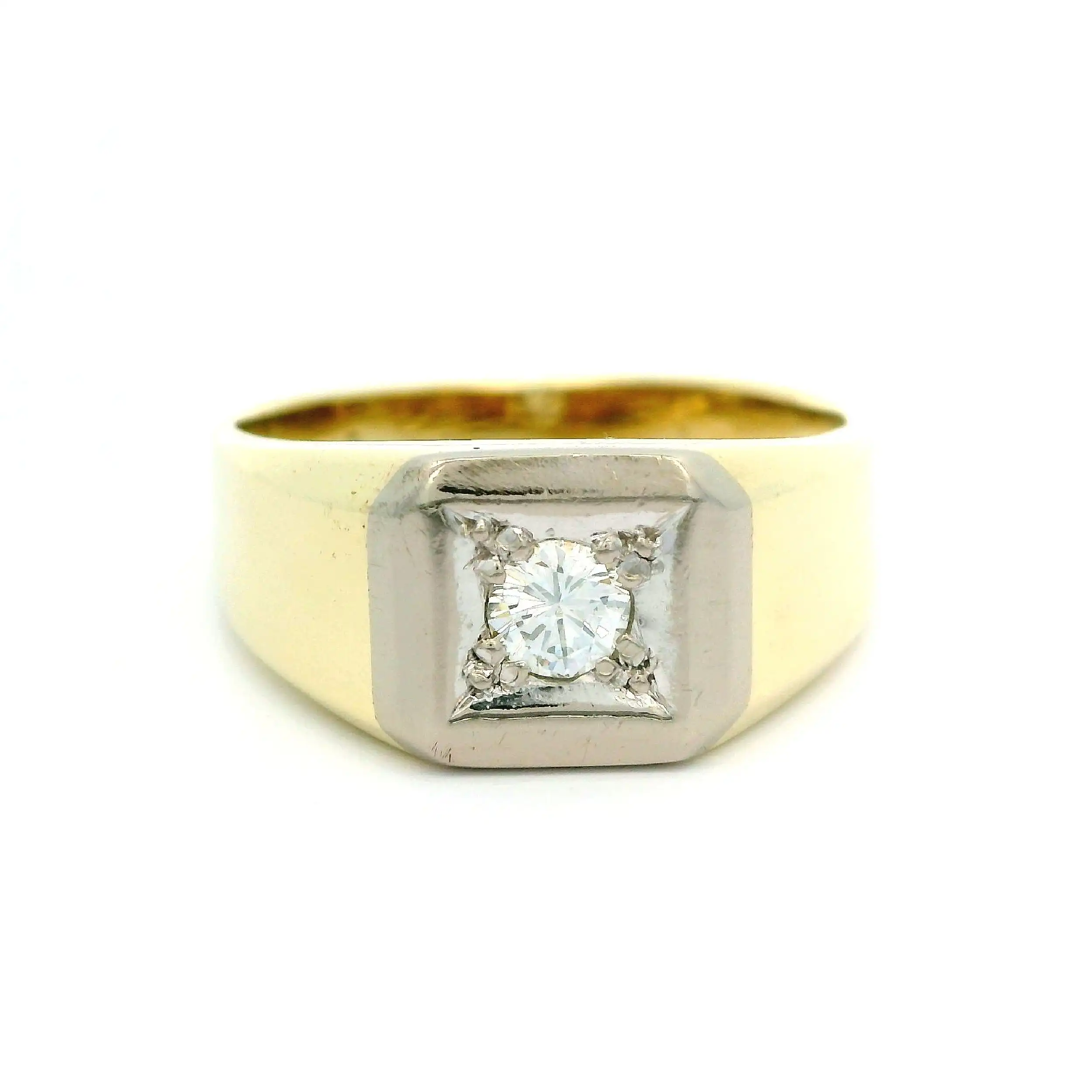 Ring Bicolor mit Brillant Ring Bicolor mit Brillant