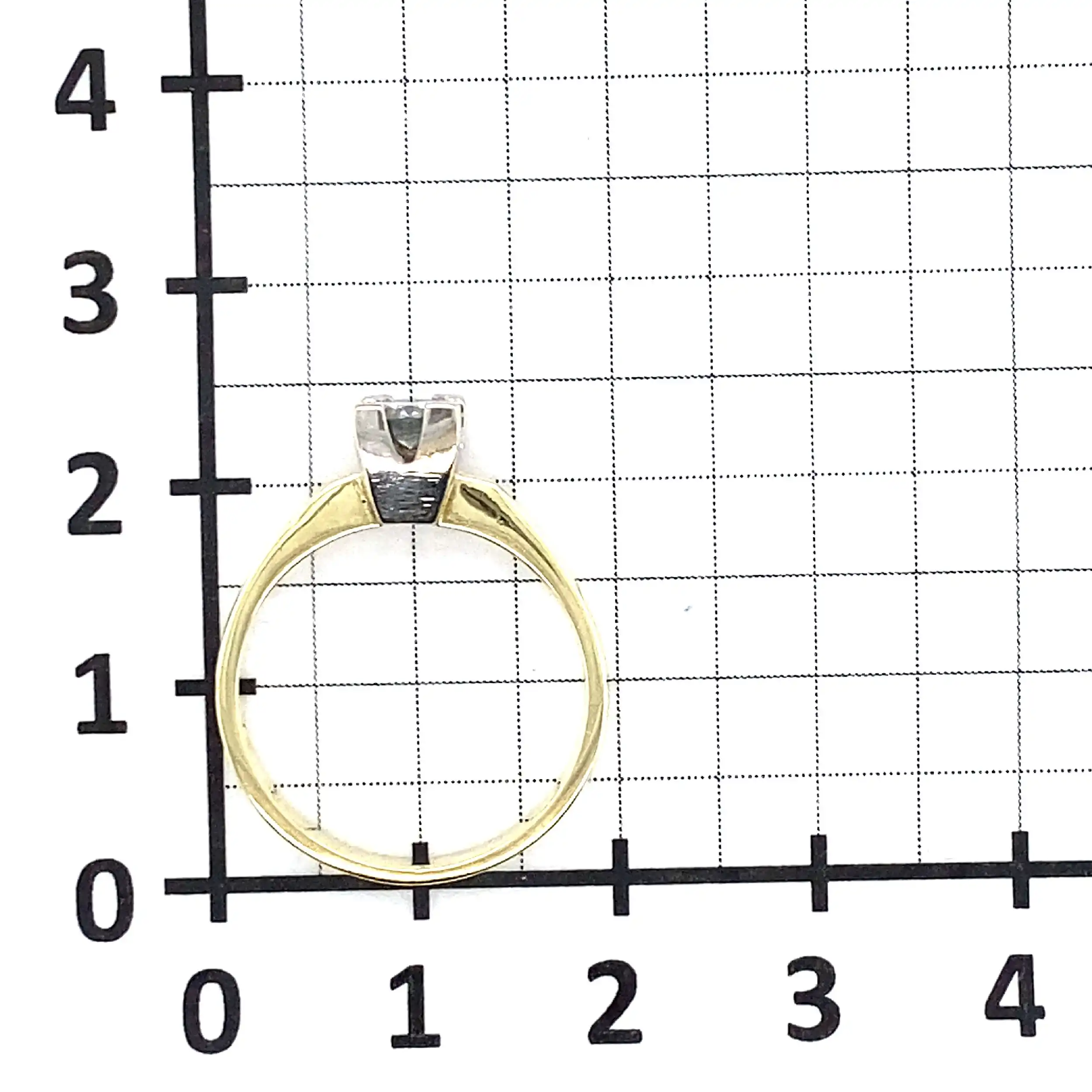 Ring Bicolor mit solitär Brillant Ring Bicolor mit solitär Brillant