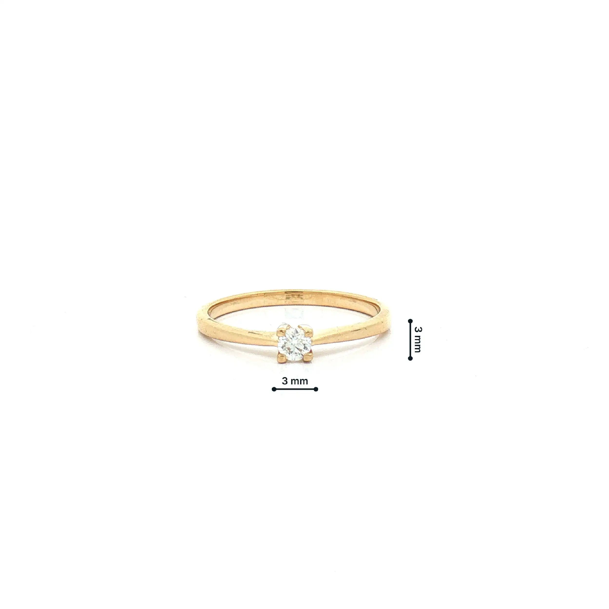 Ring Gelbgold mit Brillant Christ Ring Gelbgold mit Brillant Christ