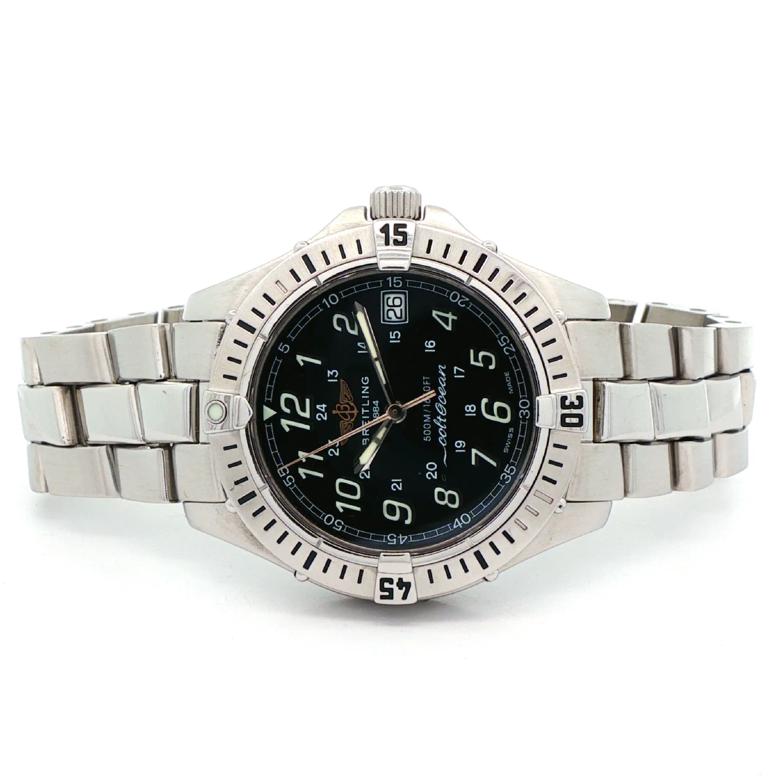 Herrenuhr Breitling Colt Quartz mit Box und Papiere Herrenuhr Breitling Colt Quartz mit Box und Papiere