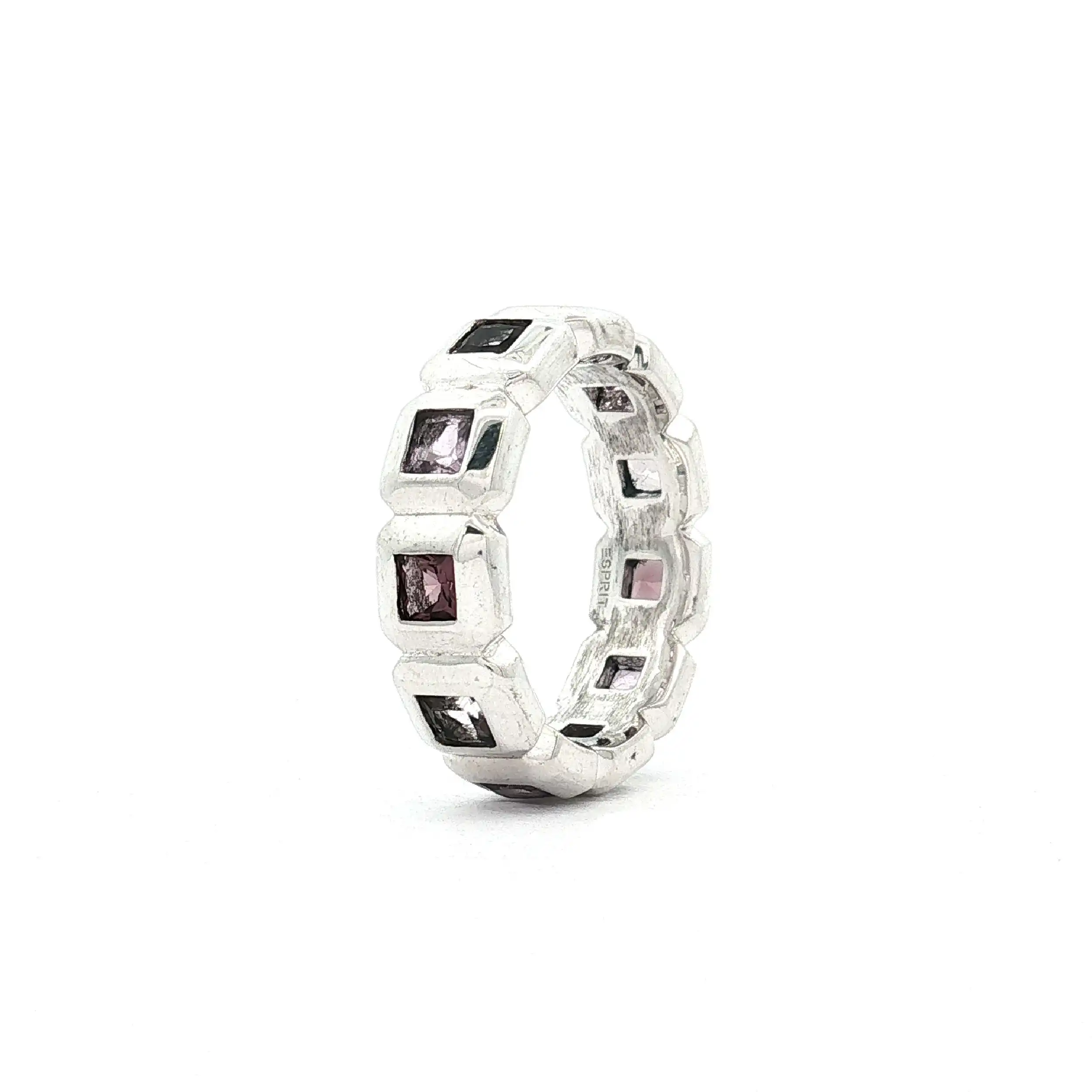 Ring silber Esprit mit rosa Steinen