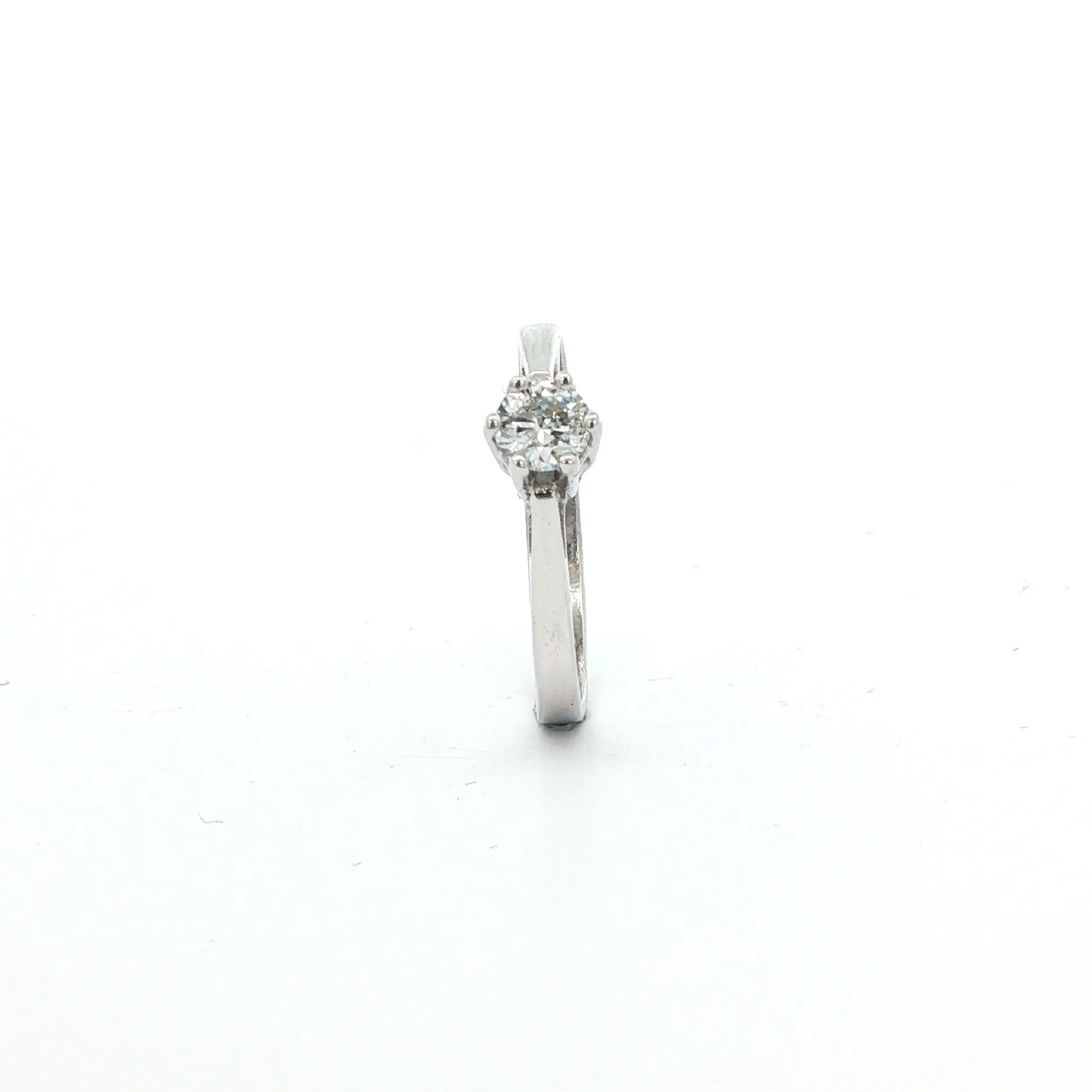 Ring Weißgold mit Brillant Solitär