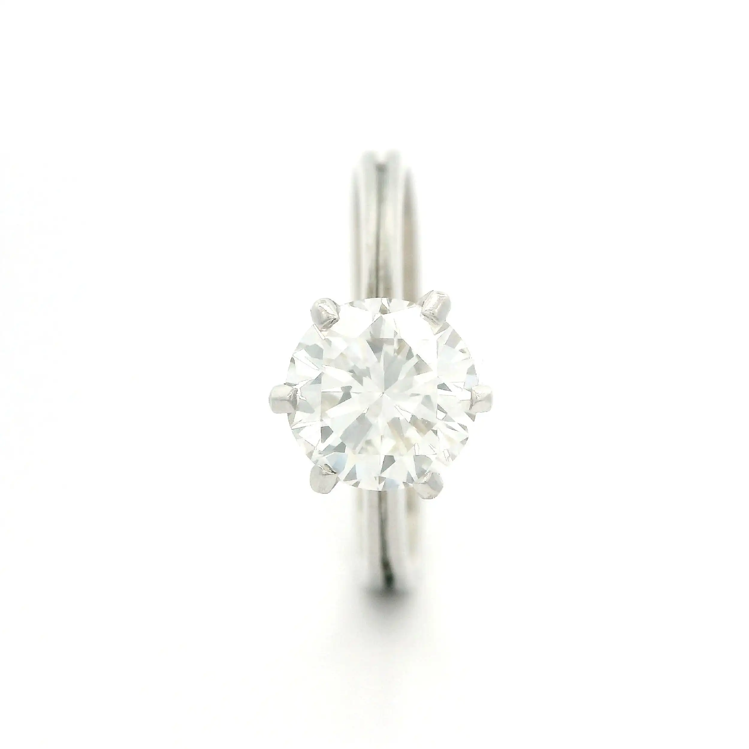 Solitärring Weißgold mit Brillant, mit DPL Expertise 1,21ct I/VVS2