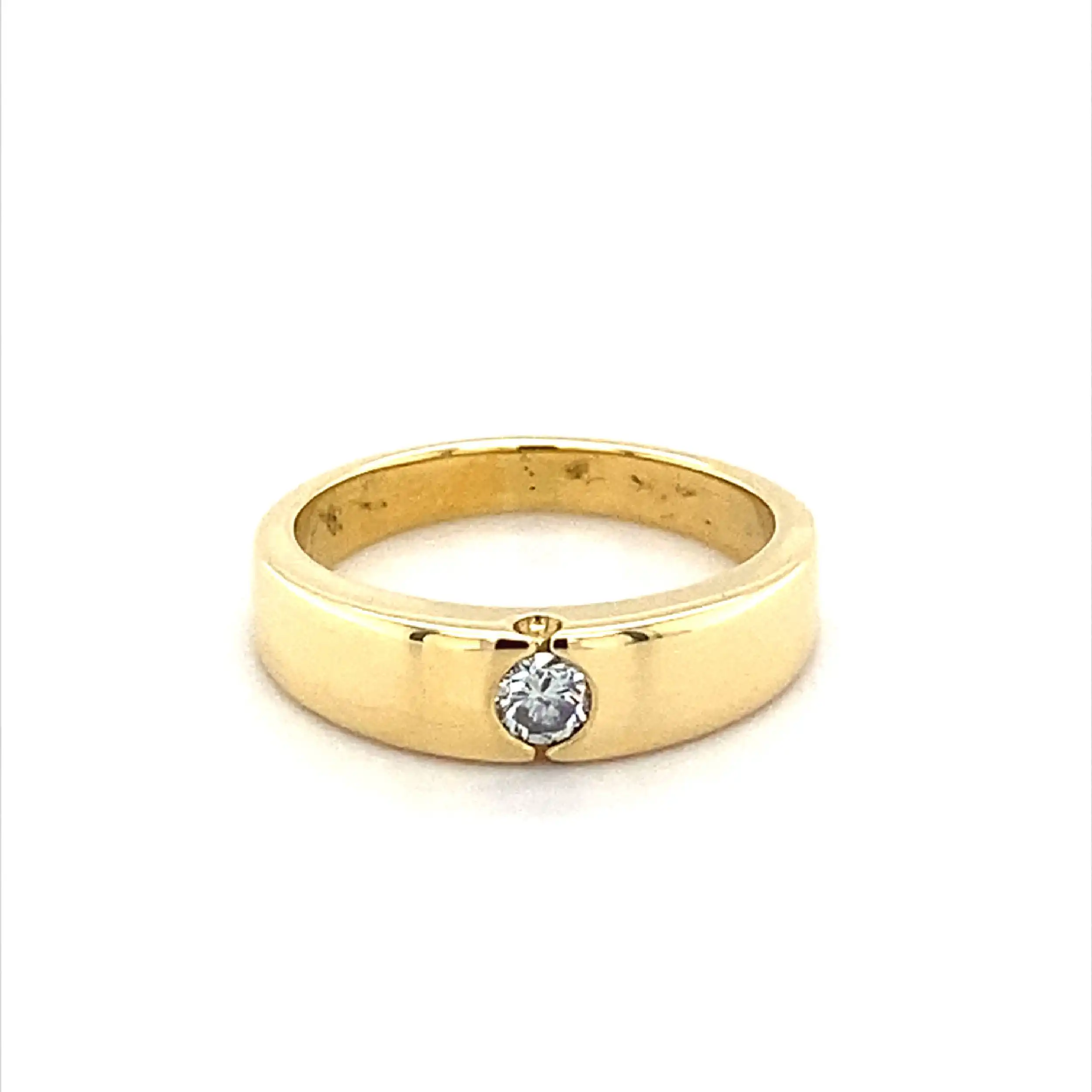 Ring Gelbgold mit Brillant Ring Gelbgold mit Brillant