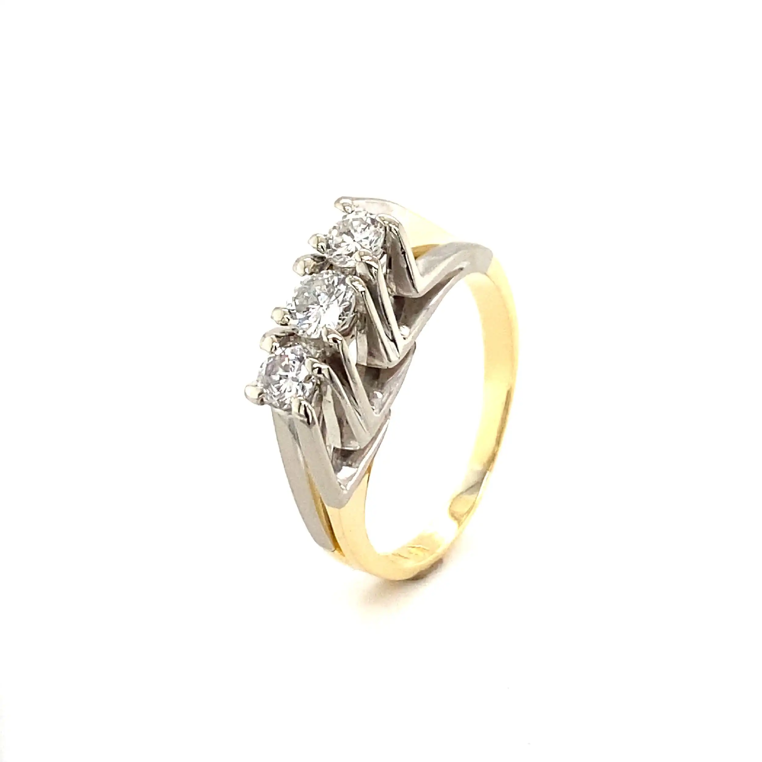 Ring Bicolor mit Brillanten