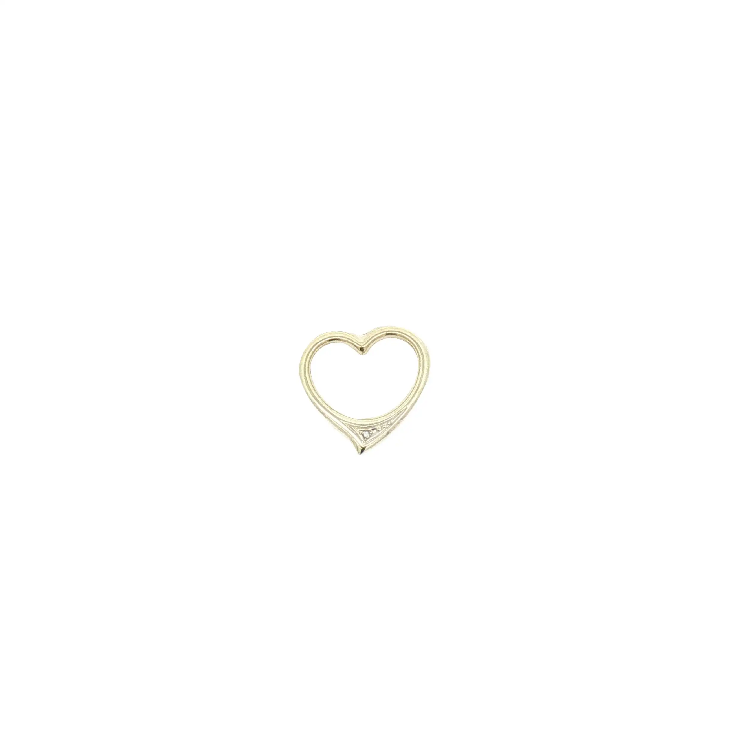Herzanhänger Gelbgold mit Diamant Herzanhänger Gelbgold mit Diamant
