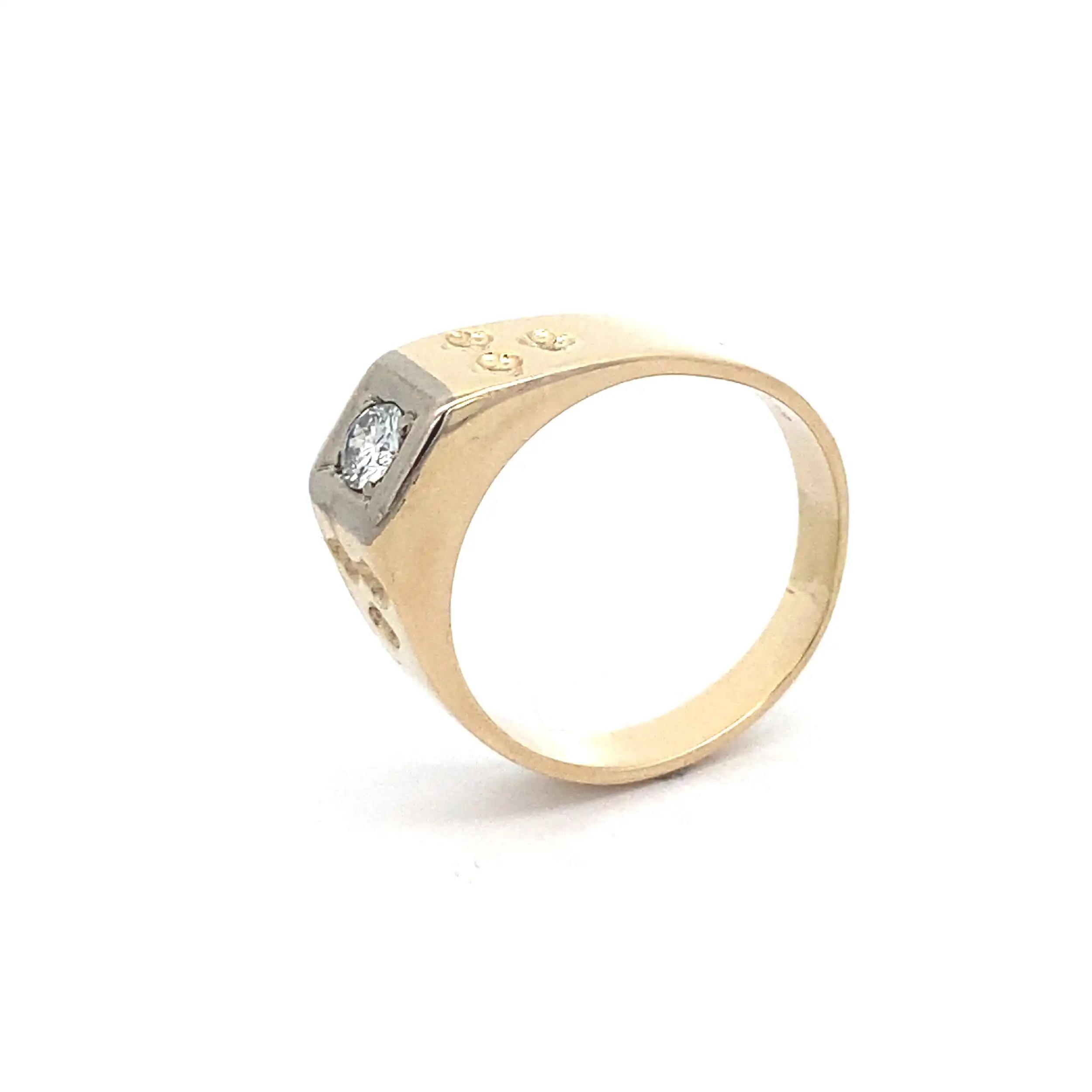 Ring Bicolor mit Brillant