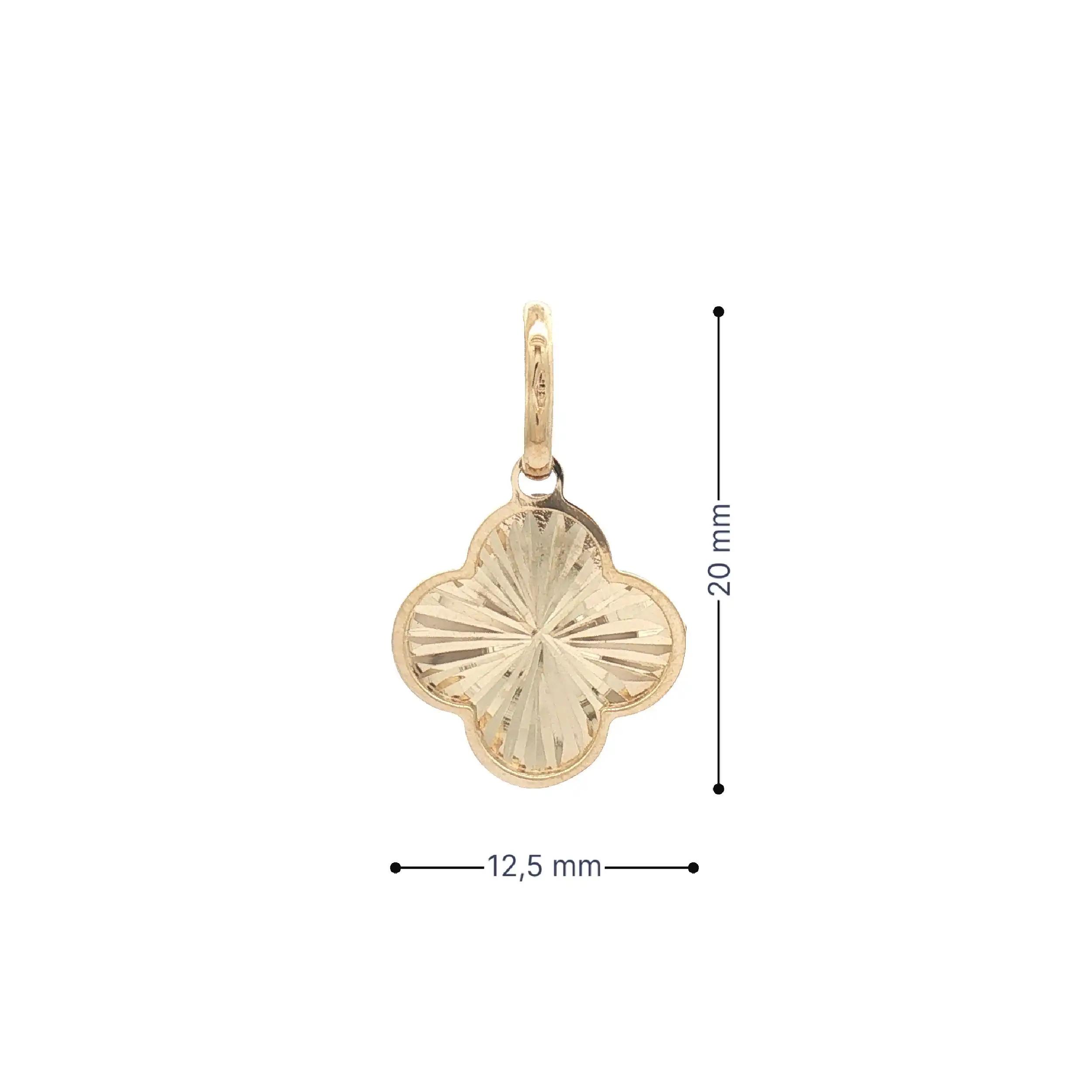 Anhänger Gelbgold Blume