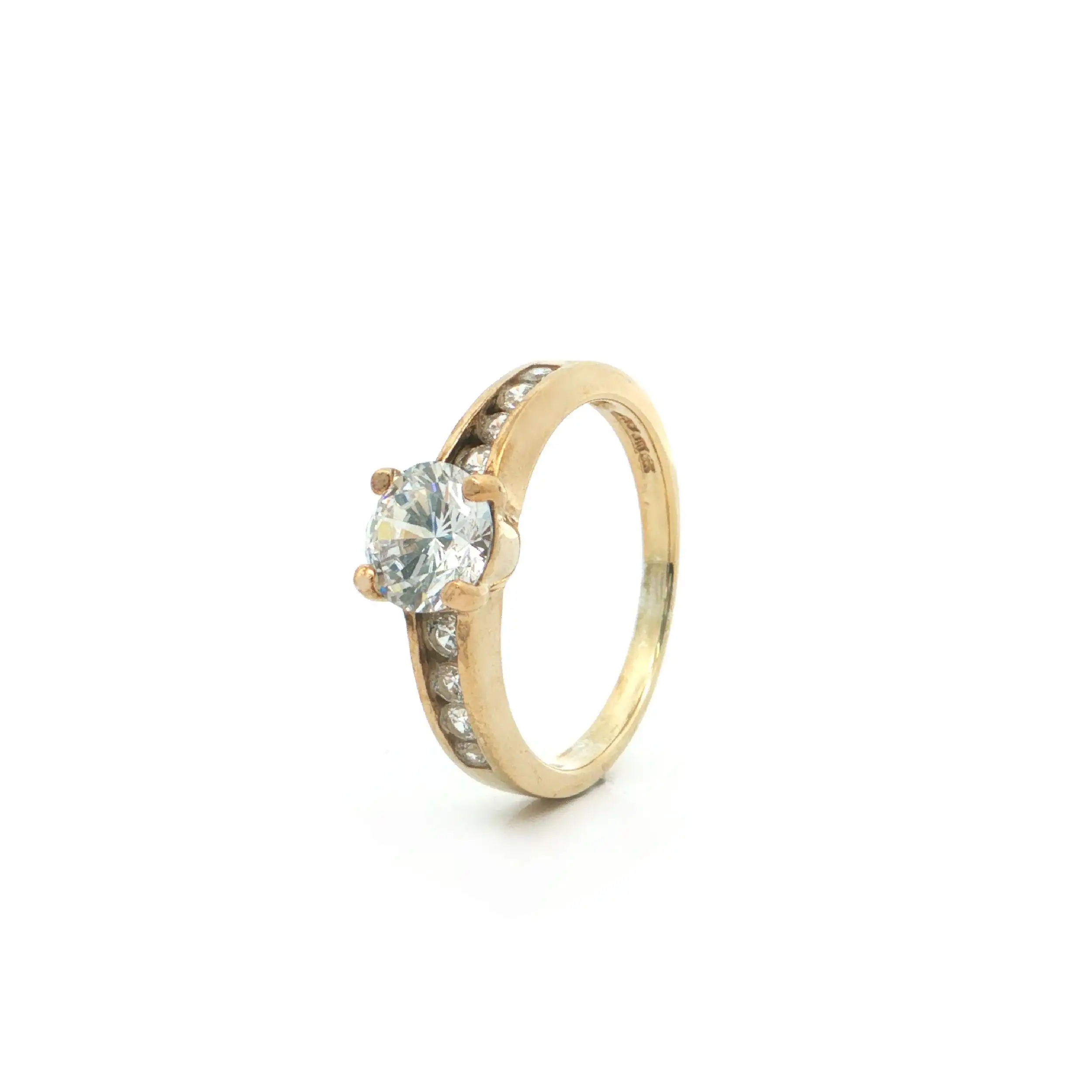 Ring Silber vergoldet mit Zirkonia Ring Silber vergoldet mit Zirkonia