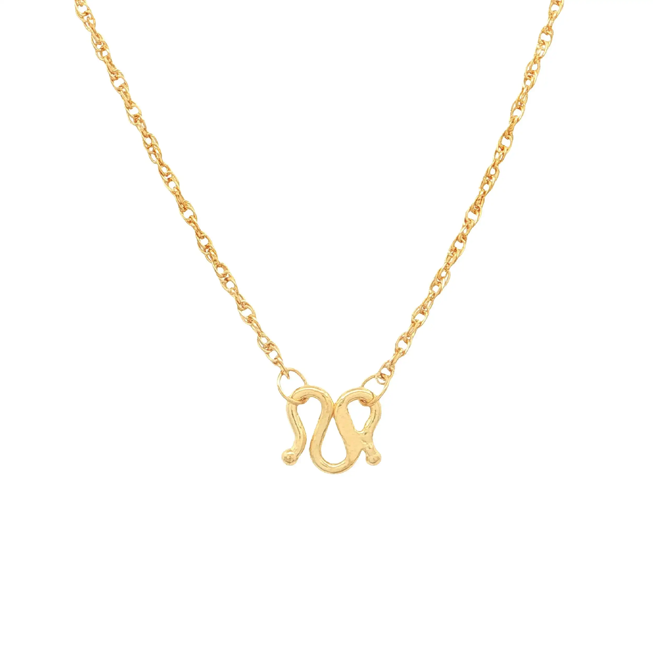 Kette Gelbgold mit Anhänger Hund mit schleife Kette Gelbgold mit Anhänger Hund mit schleife