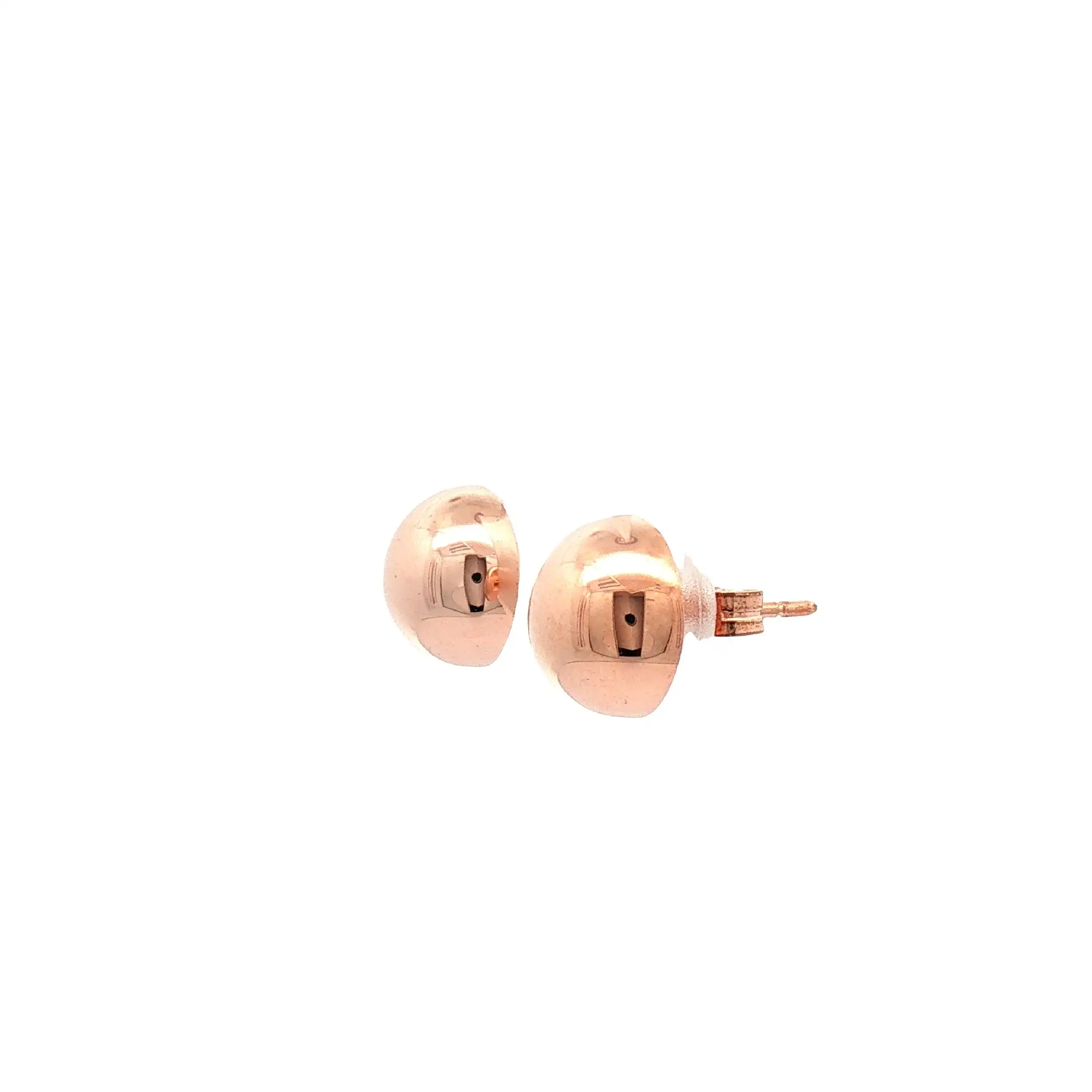 Ohrstecker Roségold Halbkugel